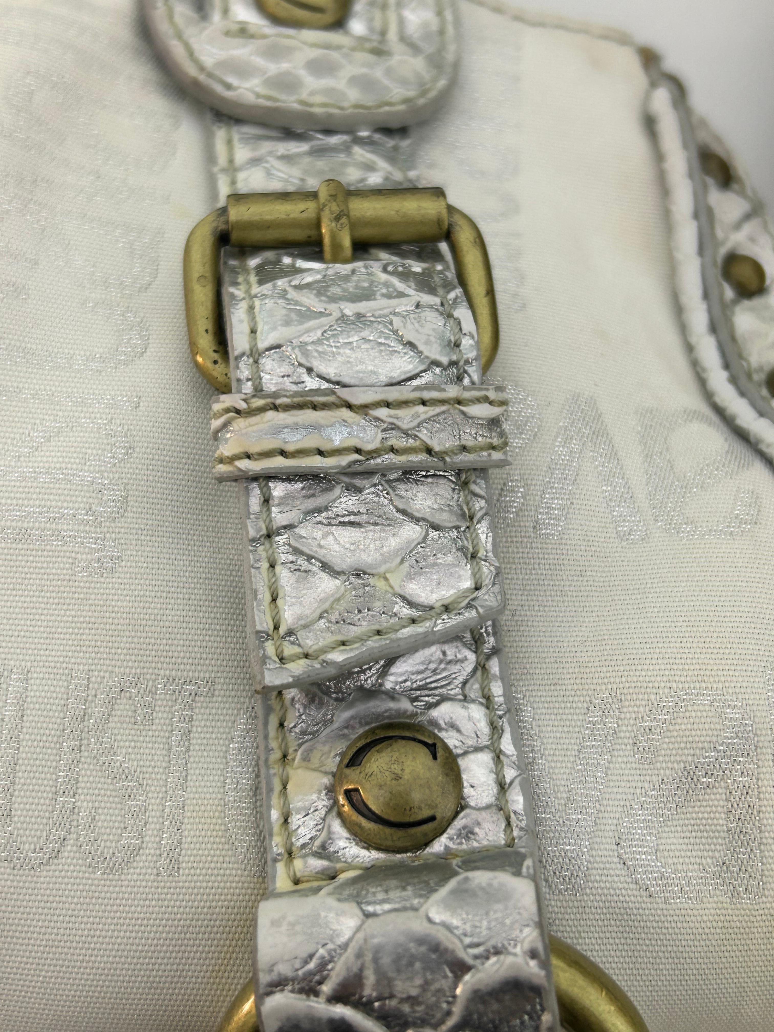 Just Cavalli Vintage Logo Bag For Sale 5