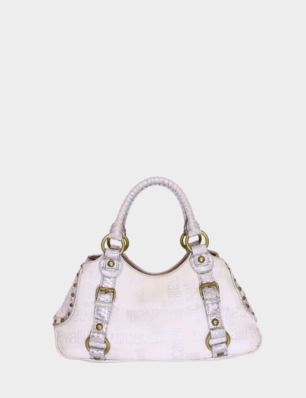 Just Cavalli Vintage Logo Bag For Sale 14