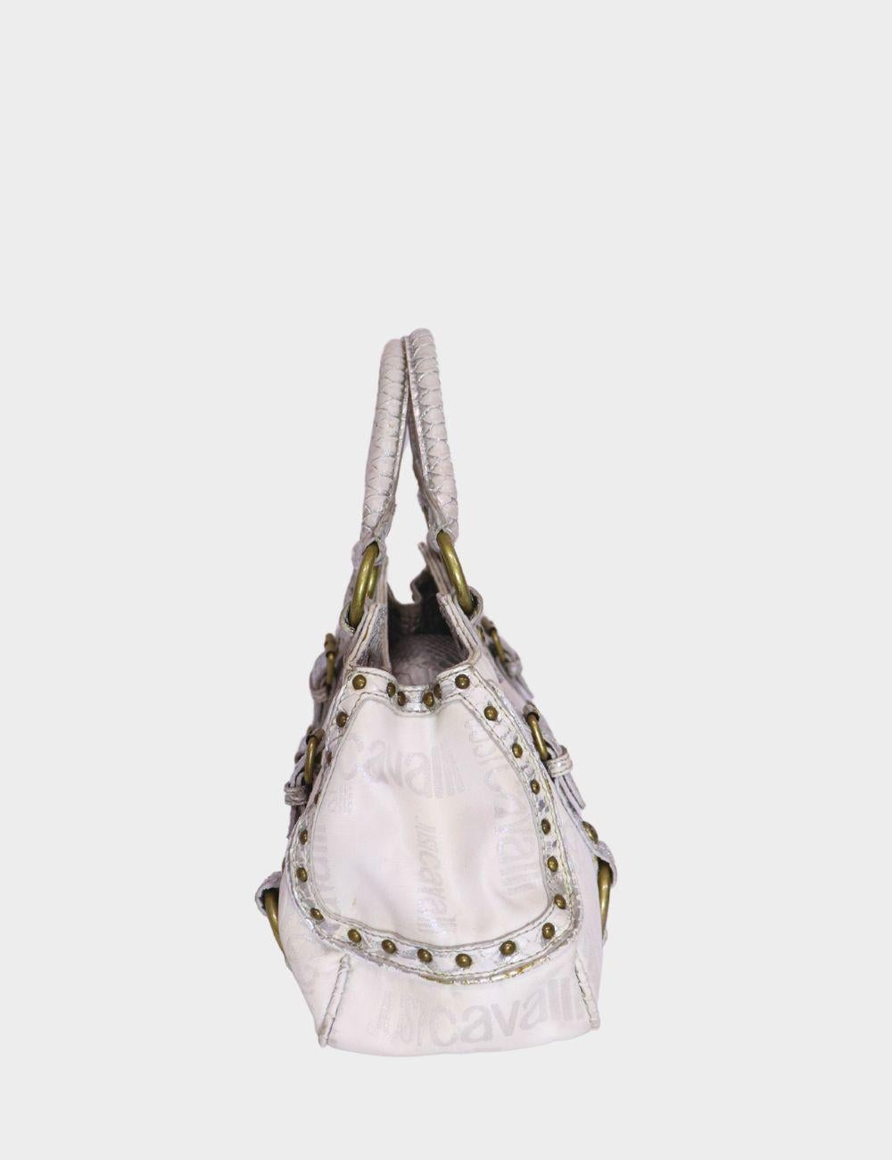 Just Cavalli Vintage Logo Bag For Sale 15