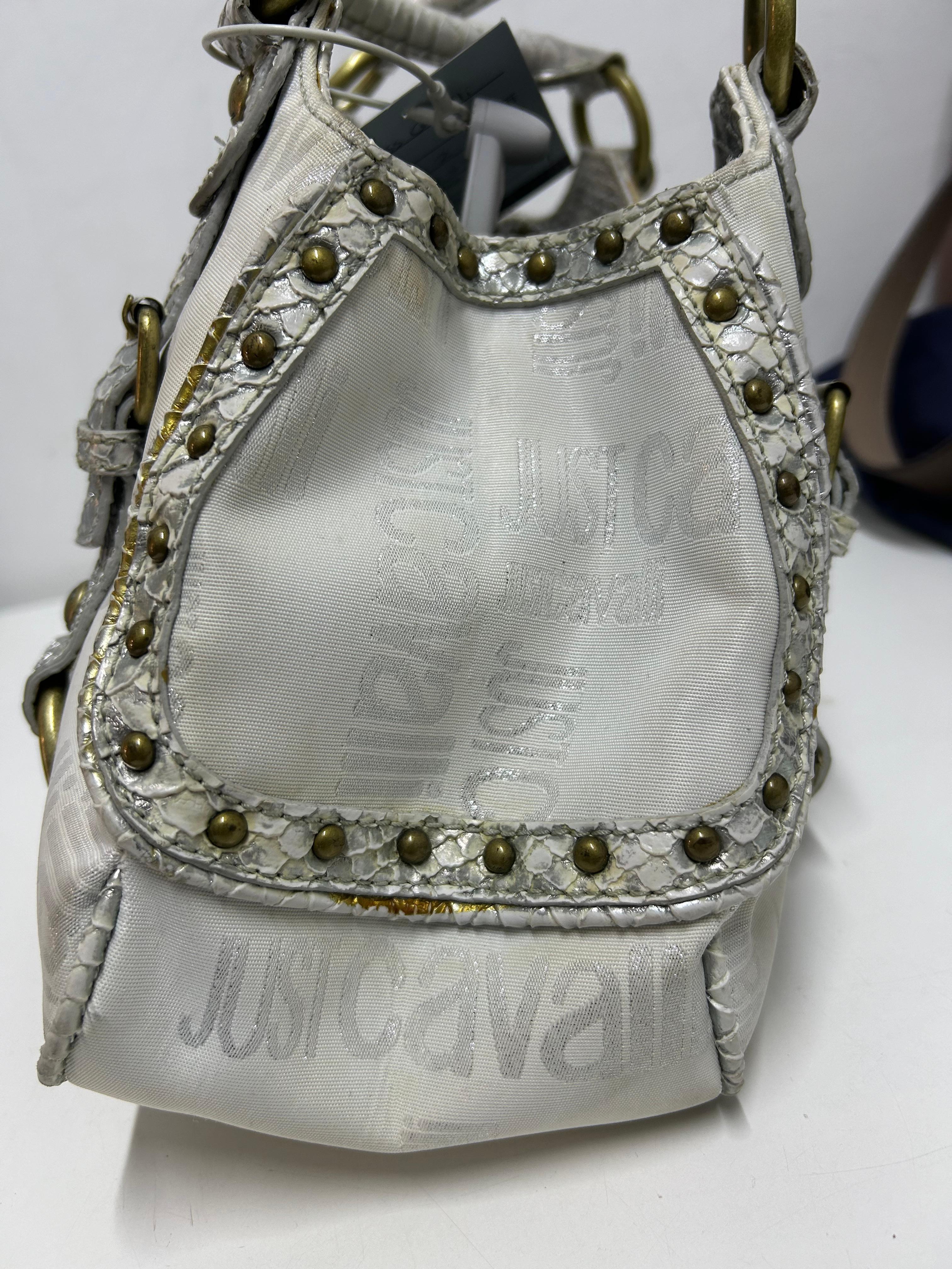 Women's Just Cavalli Vintage Logo Bag For Sale