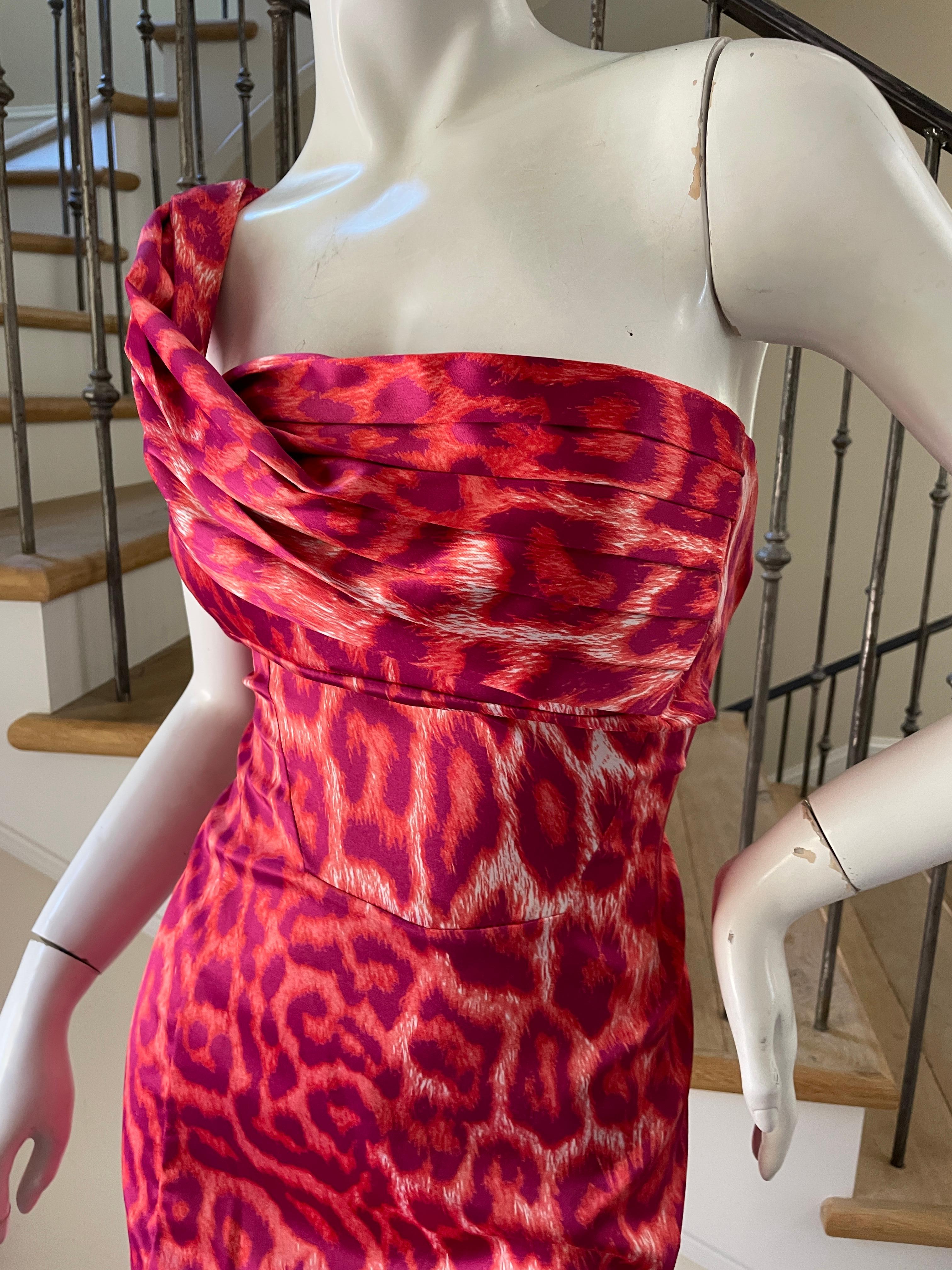 red leopard dress