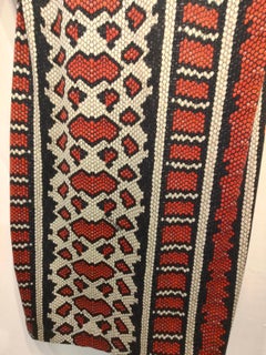 Just Cavalli vintage python stamp white and red dress size 42it