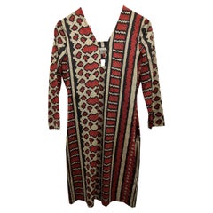 Just Cavalli vintage python stamp white and red dress size 42it