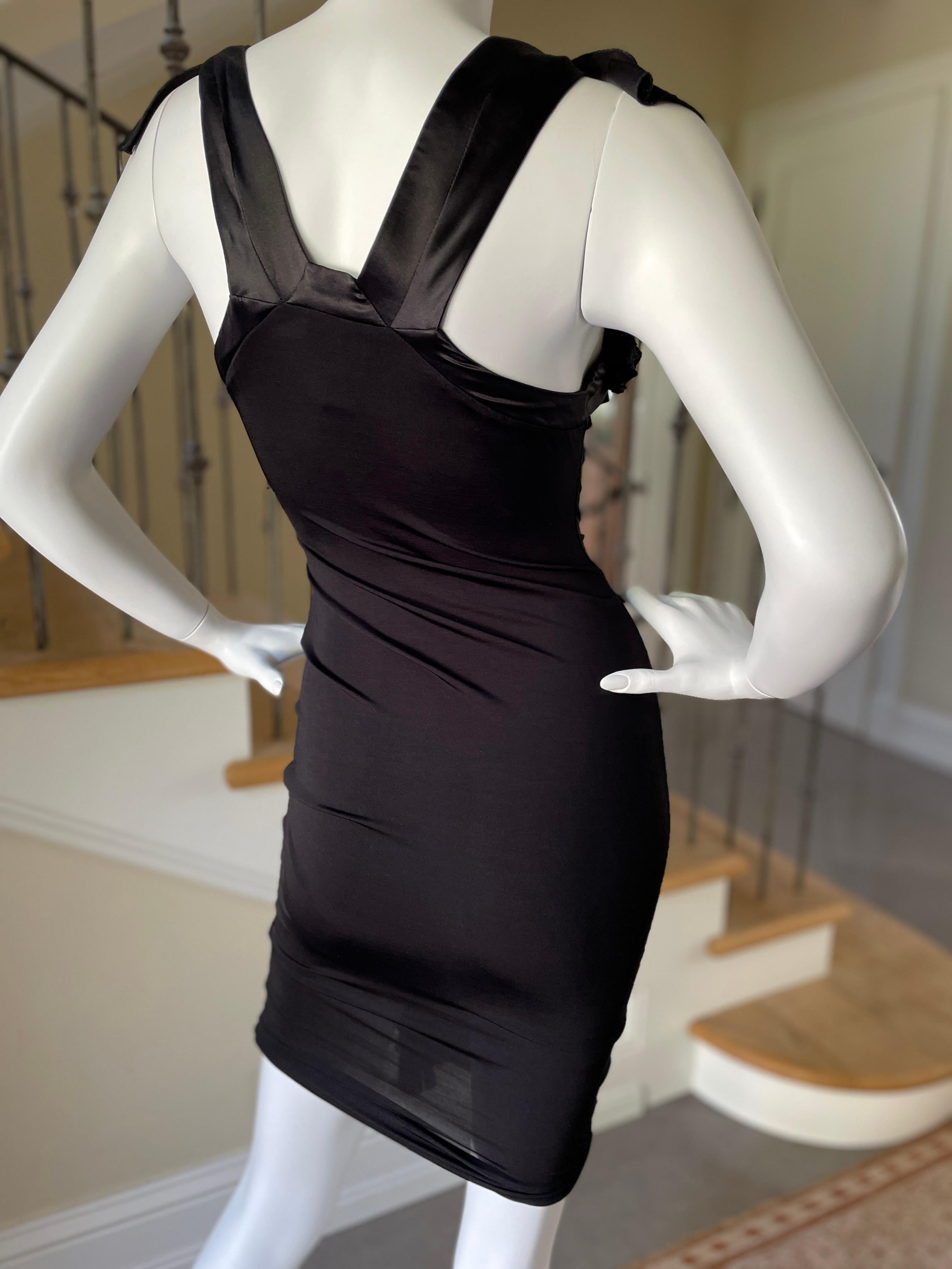 Just Cavalli Vintage gerafftes Korsett-Spitzen-Cocktailkleid von Roberto Cavalli im Angebot 2