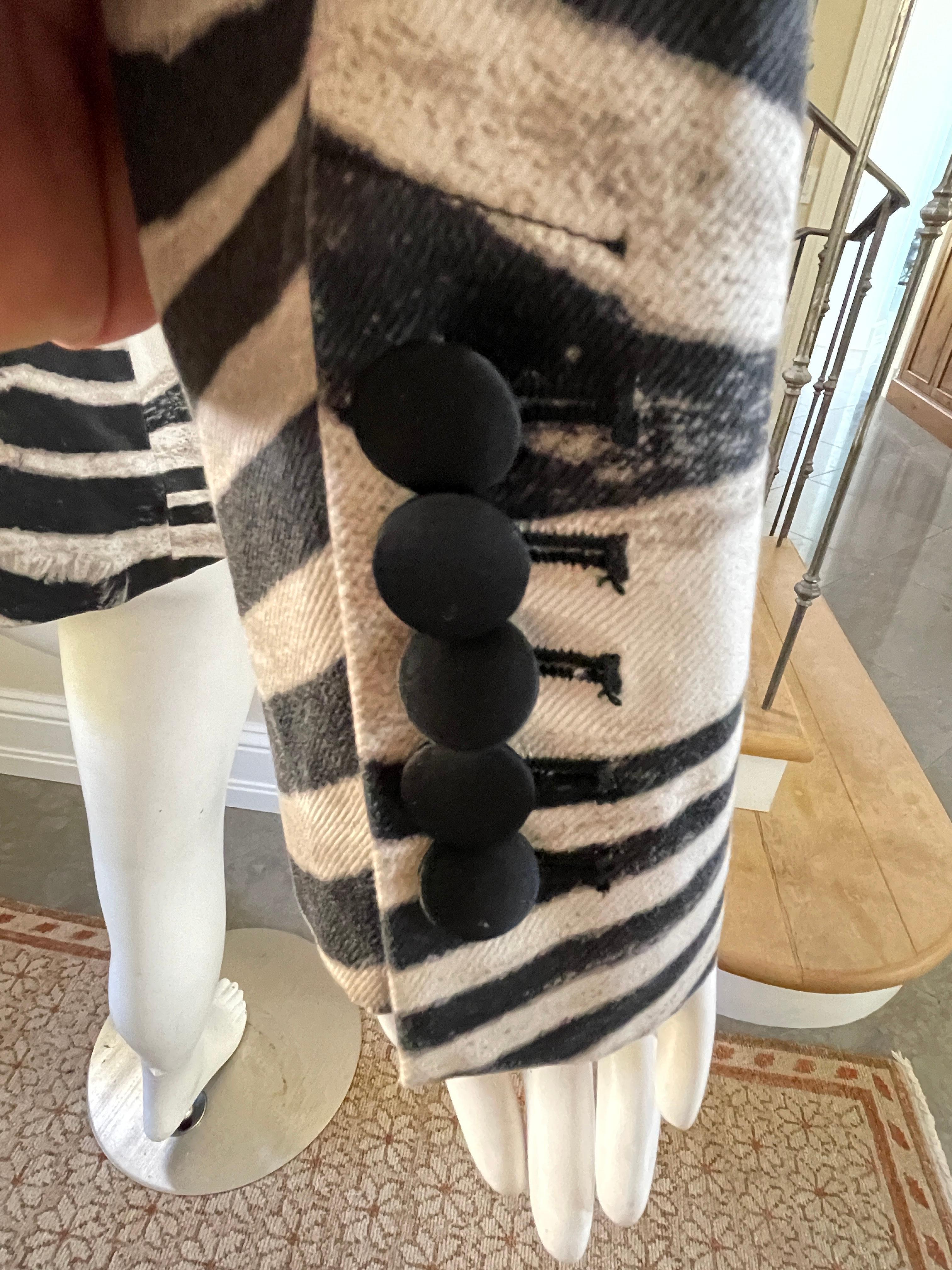 Just Cavalli Vintage Zebra Stripe Pattern Cotton Jacket by Roberto Cavalli For Sale 3