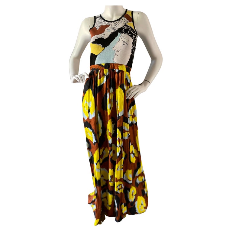 Just Cavalli Whimsical Vintage Evening Dress by Roberto Cavalli NWT For Sale  at 1stDibs