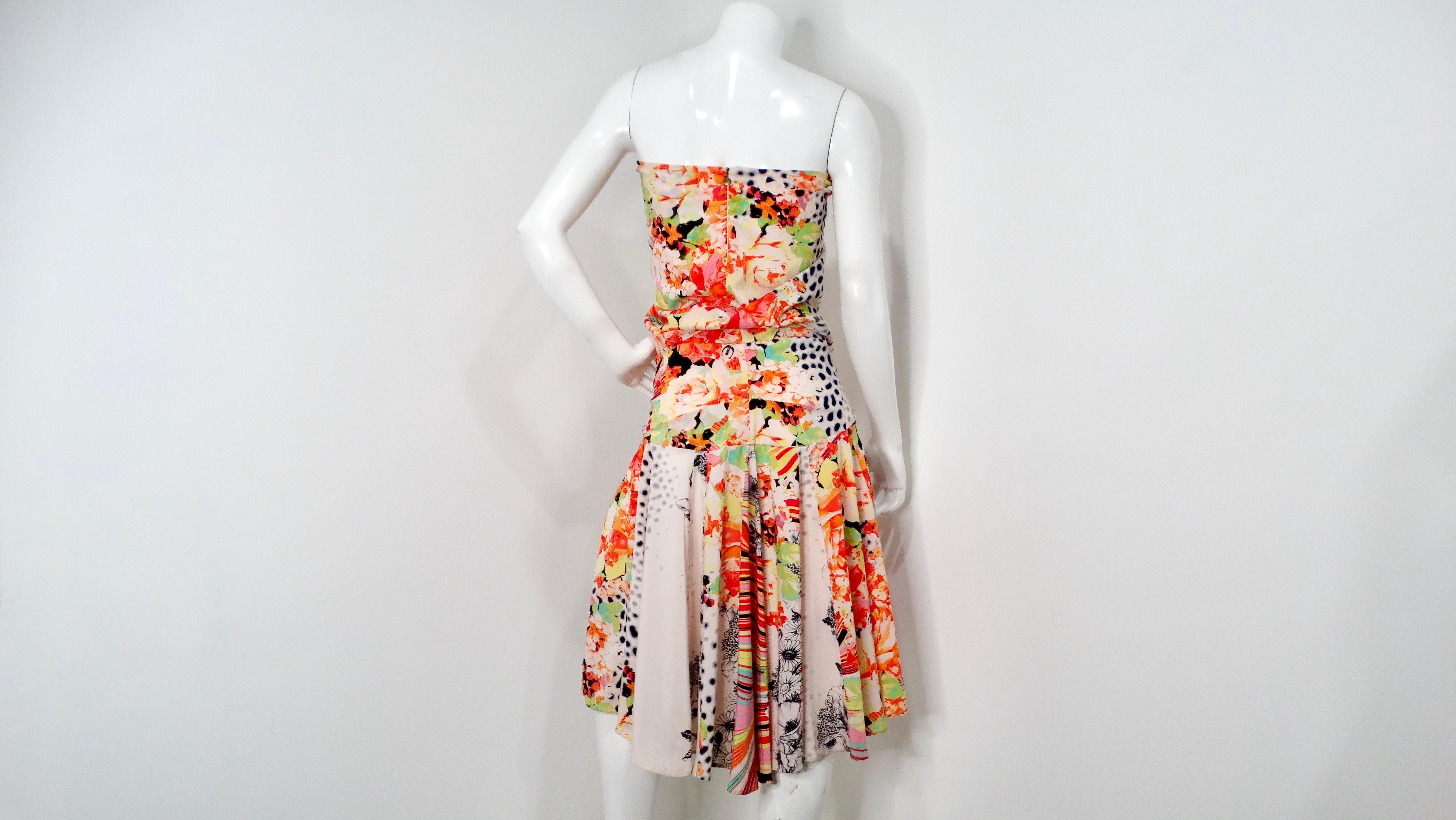 De las mujeres Vestido sin mangas con estampado floral multicolor Just Cavalli Y2K en venta