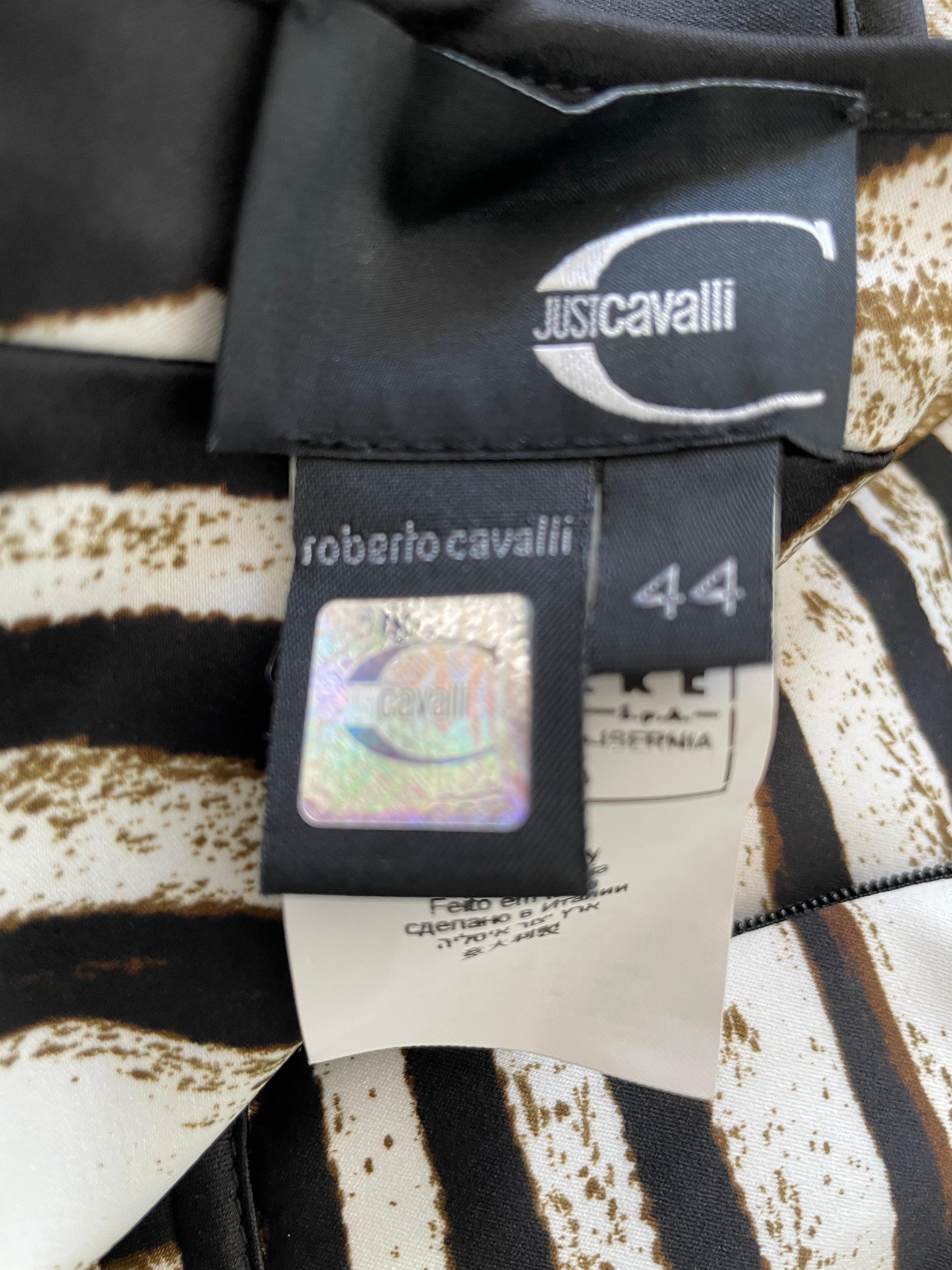 Just Cavalli Zebra Print Corset Cocktail Dress by Roberto Cavalli 1