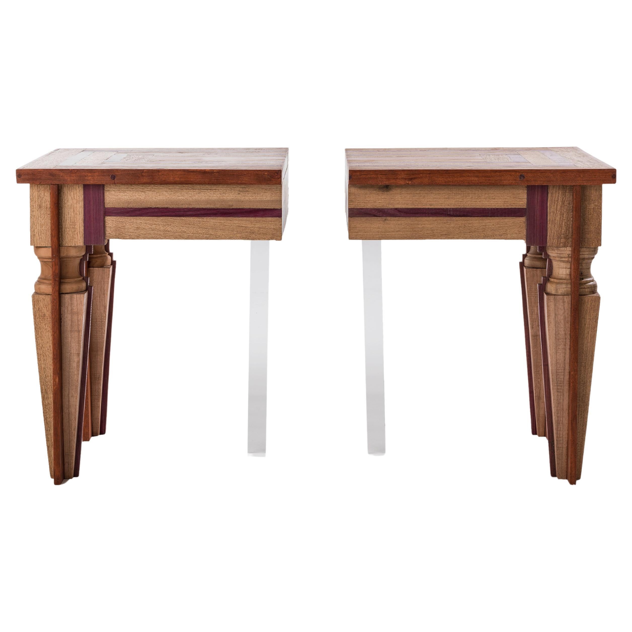 Just Contrast Side Table by Hillsideout For Sale
