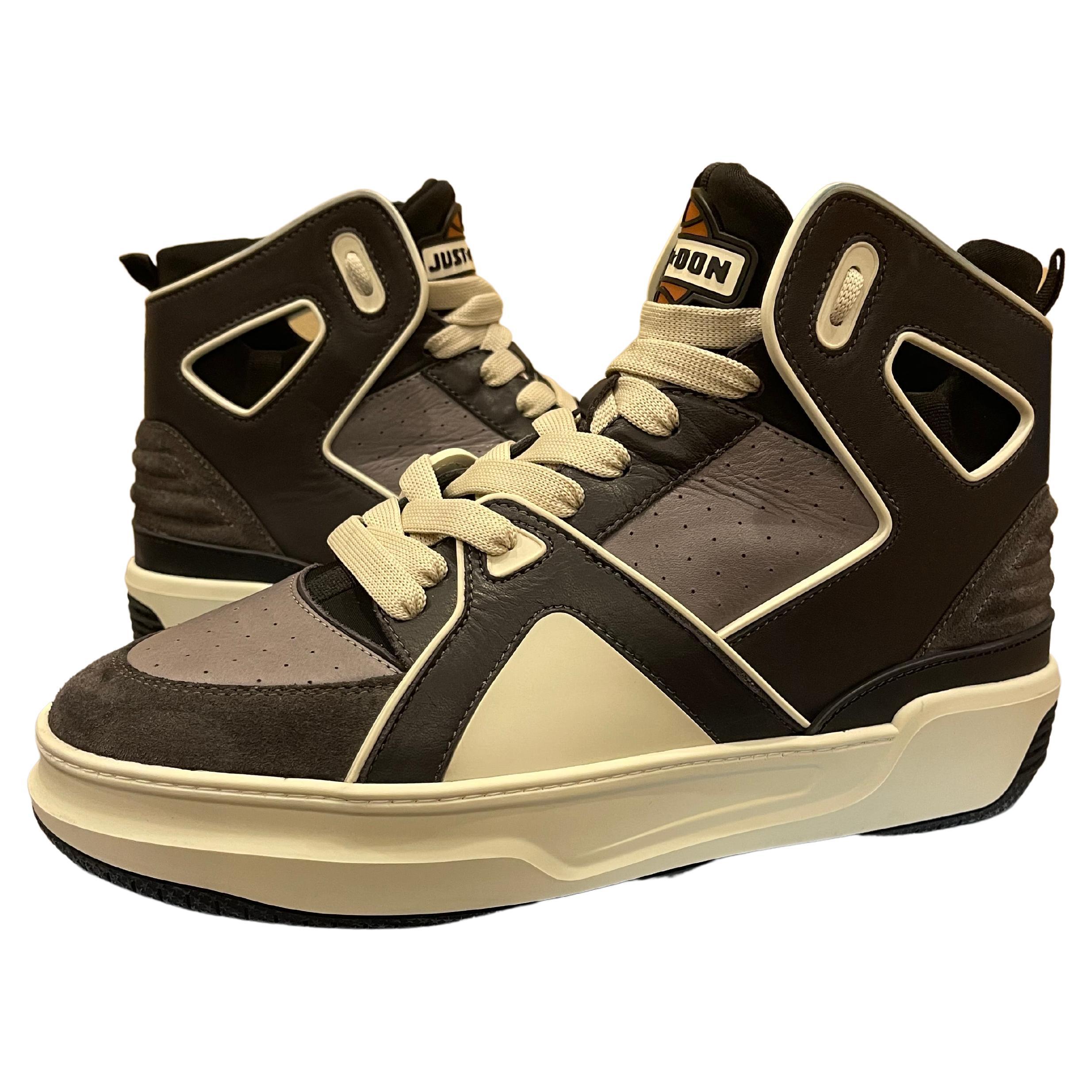 Just Don Luxury Basketball Courtside Hi Sneaker Size 43 For Sale