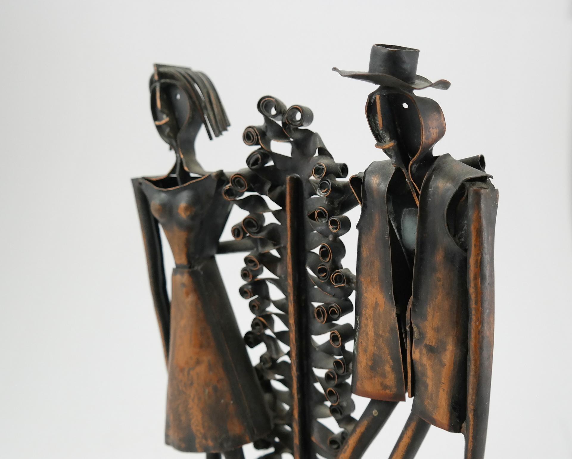 Just Married, Robert Jajesnica Copper Sculpture, 1970s 1