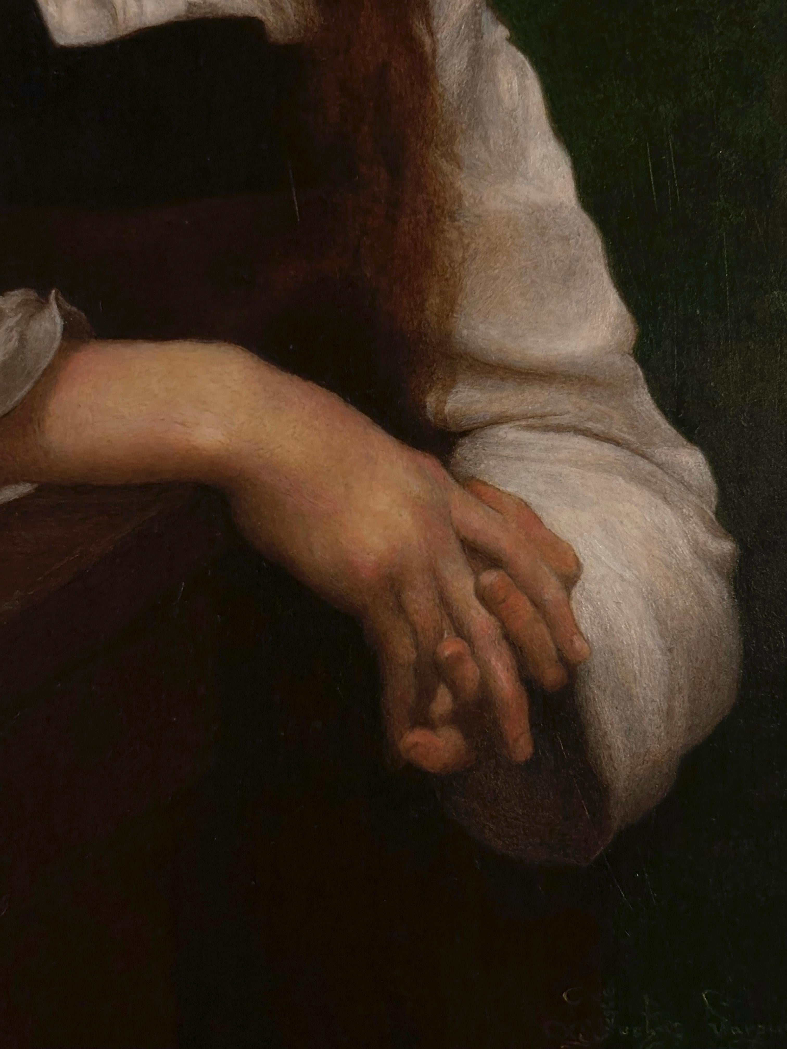 Ritratto con paesaggio - Art Rinascimento di Justas Varpucanskis