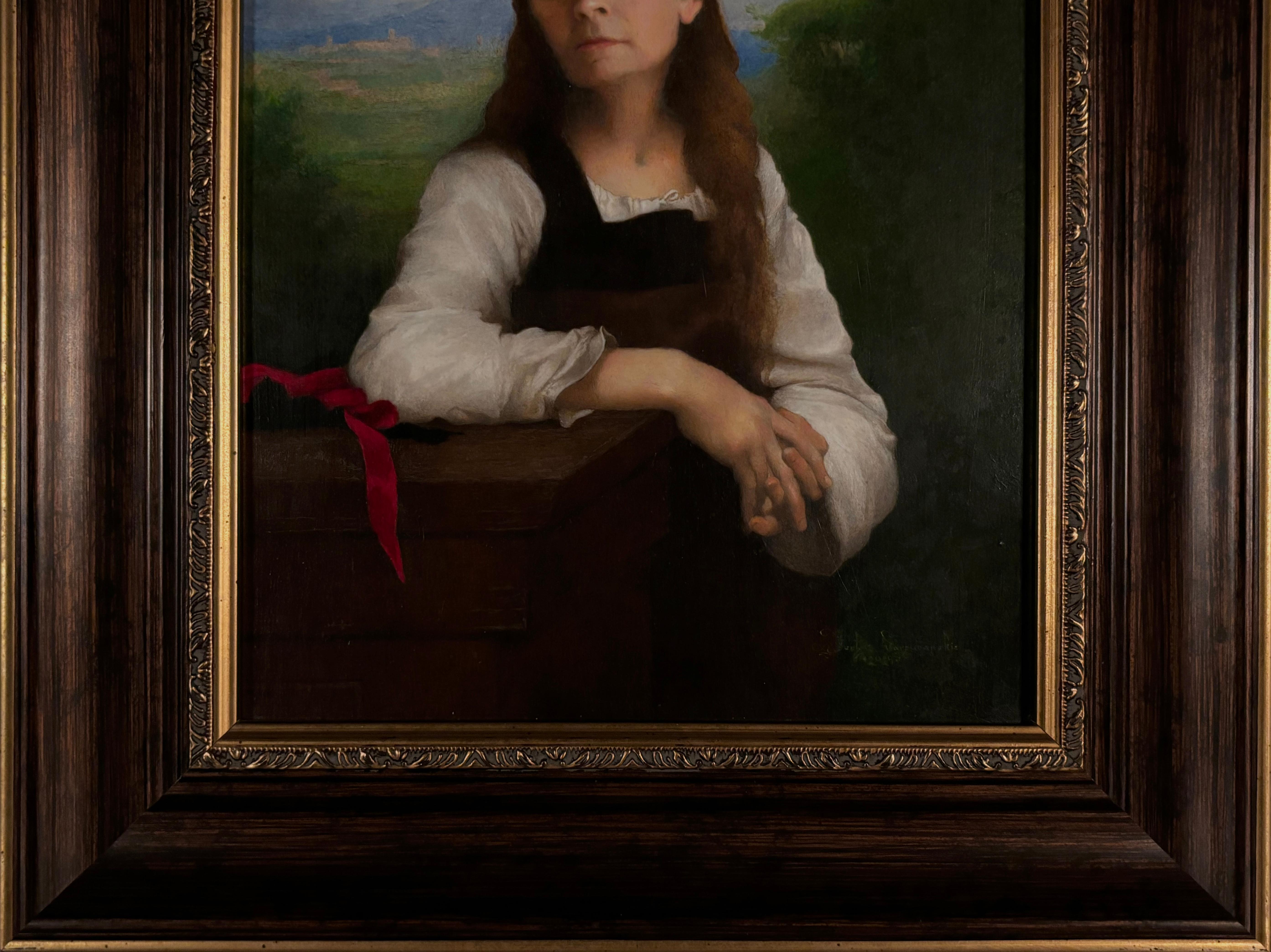 Ritratto con paesaggio in vendita 1