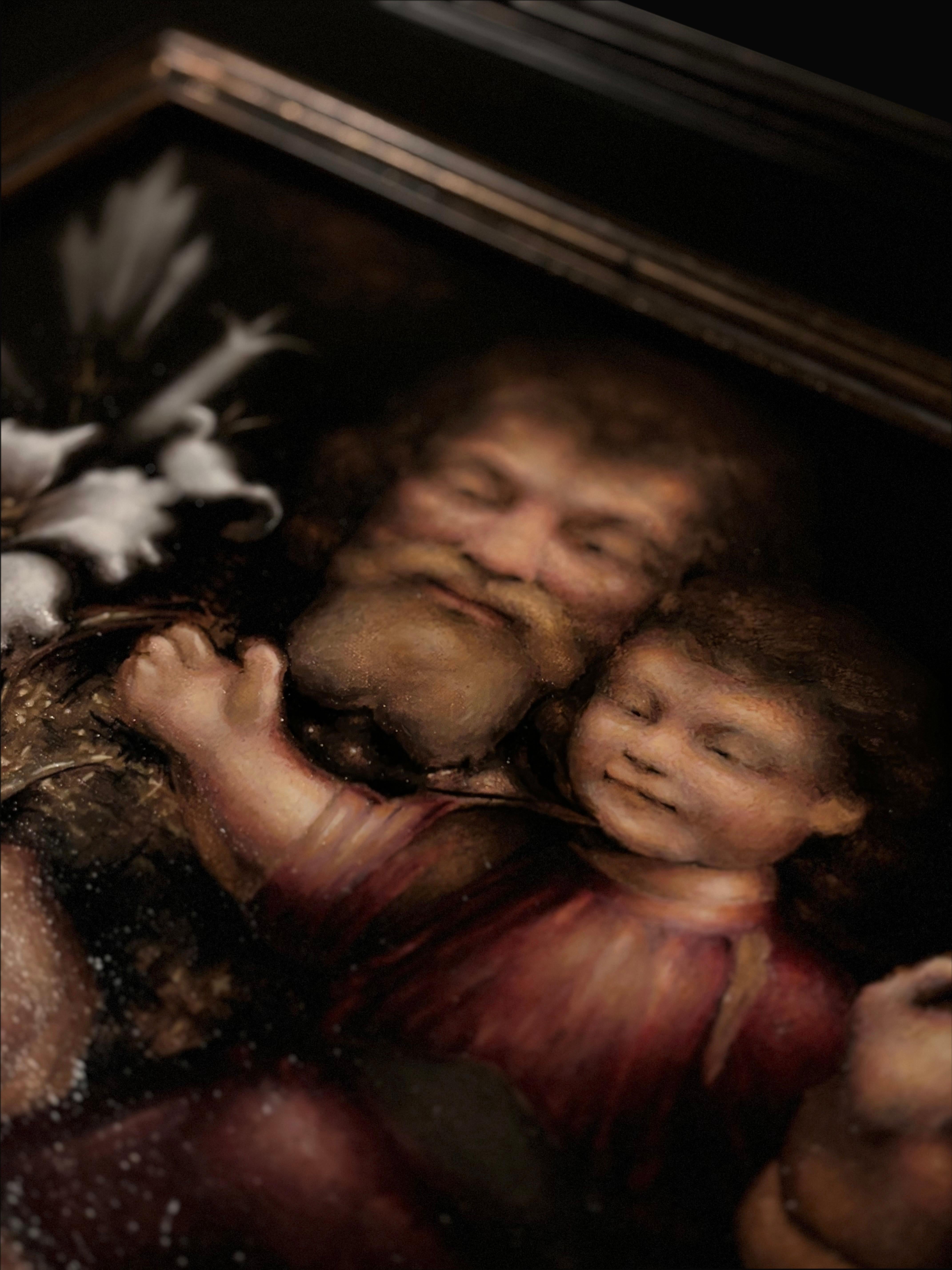 Sancte Ioseph (Zeitgenössisch), Painting, von Justas Varpucanskis