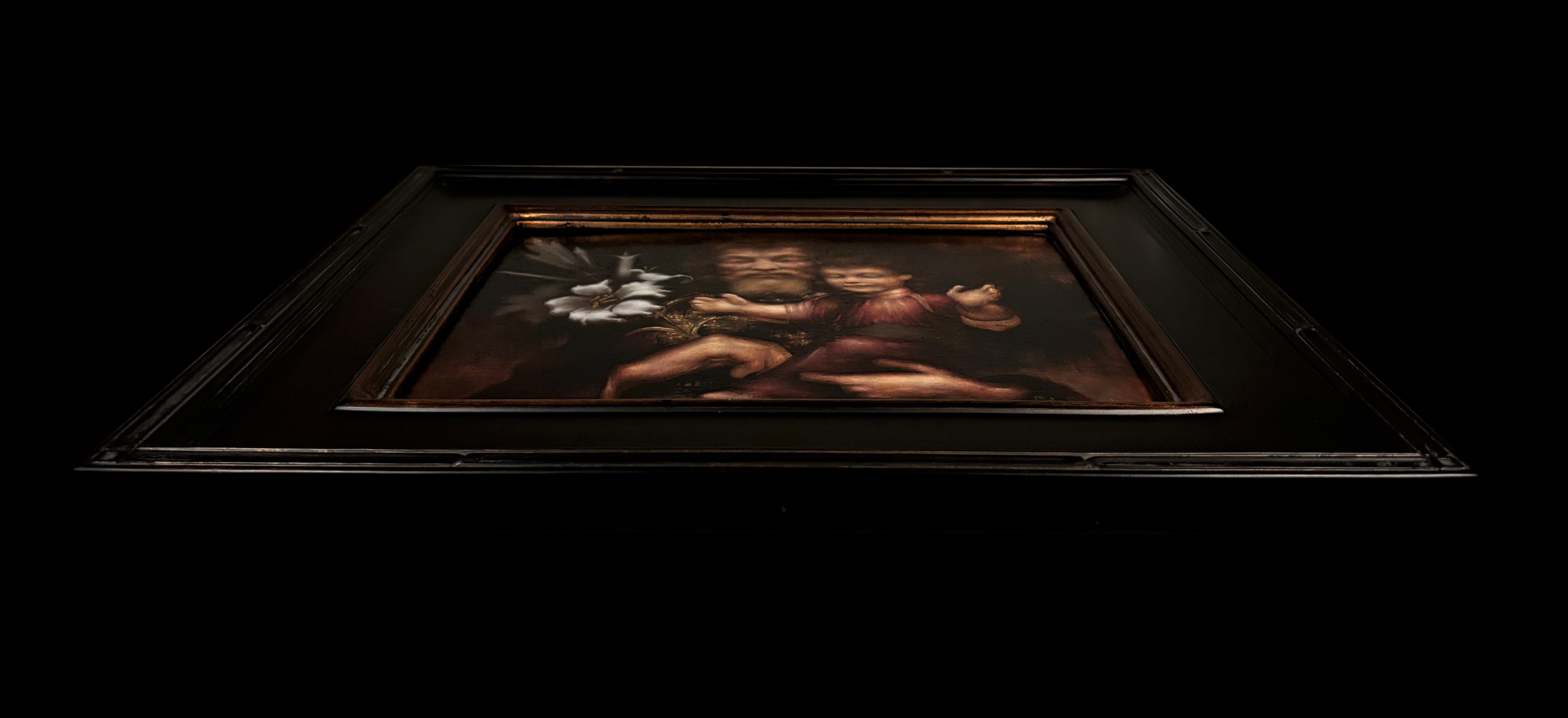 Sancte Ioseph, 2023

Öl auf Platte mit Rahmen, 17,5 x 20,5 Zoll

Sancte Ioseph