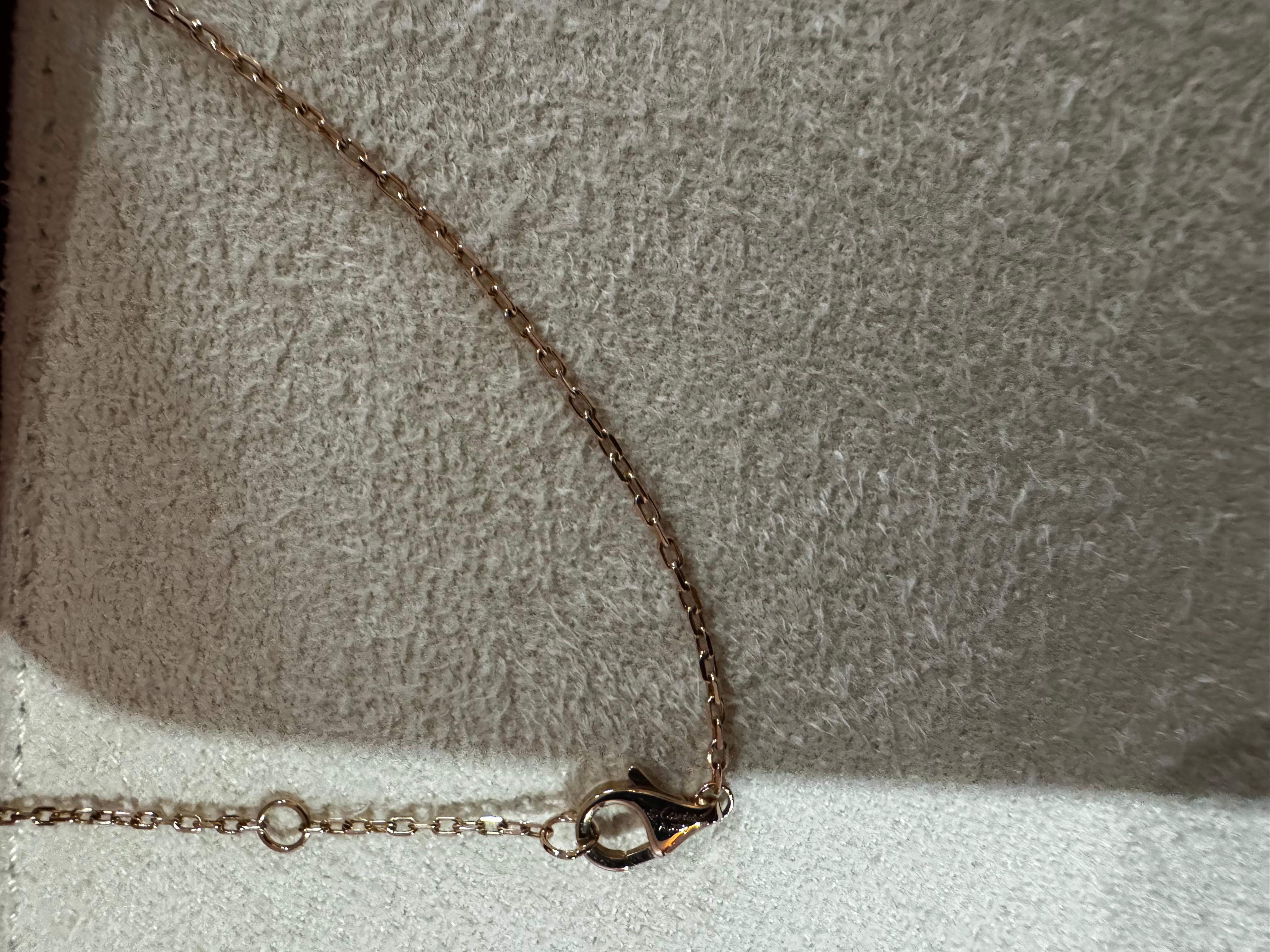 Juste un Clou necklace rose gold diamonds In Excellent Condition For Sale In London, England