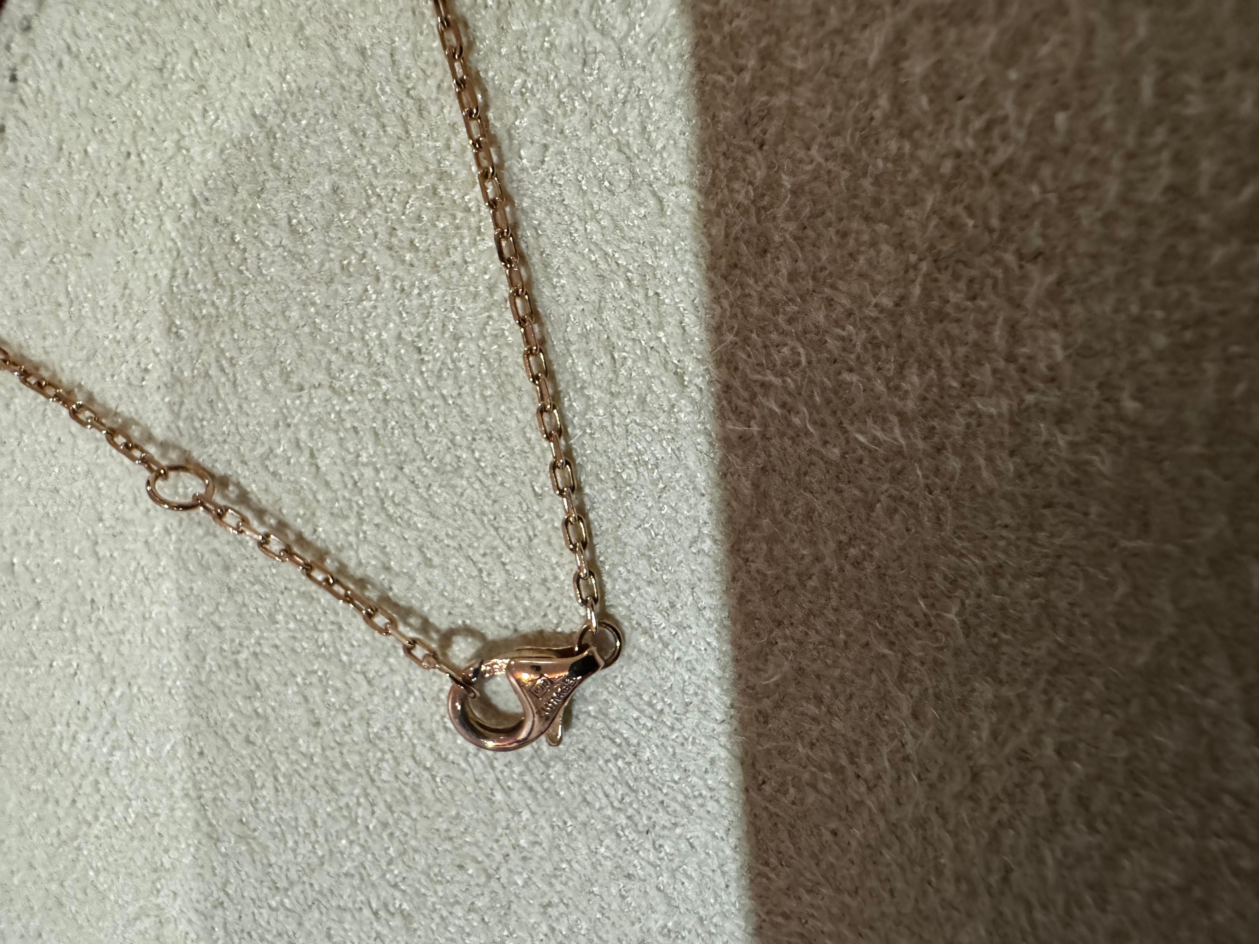 Juste un Clou necklace rose gold diamonds For Sale 1