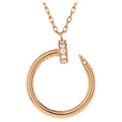 Juste un Clou Pendant Necklace 18K Rose Gold with Diamonds