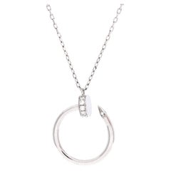 Juste un Clou Pendant Necklace 18K White Gold with Diamonds