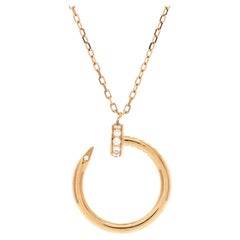Juste un Clou Pendant Necklace 18K Yellow Gold with Diamonds