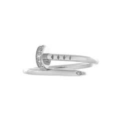 Juste un Clou Ring 18K White Gold and Diamonds Small