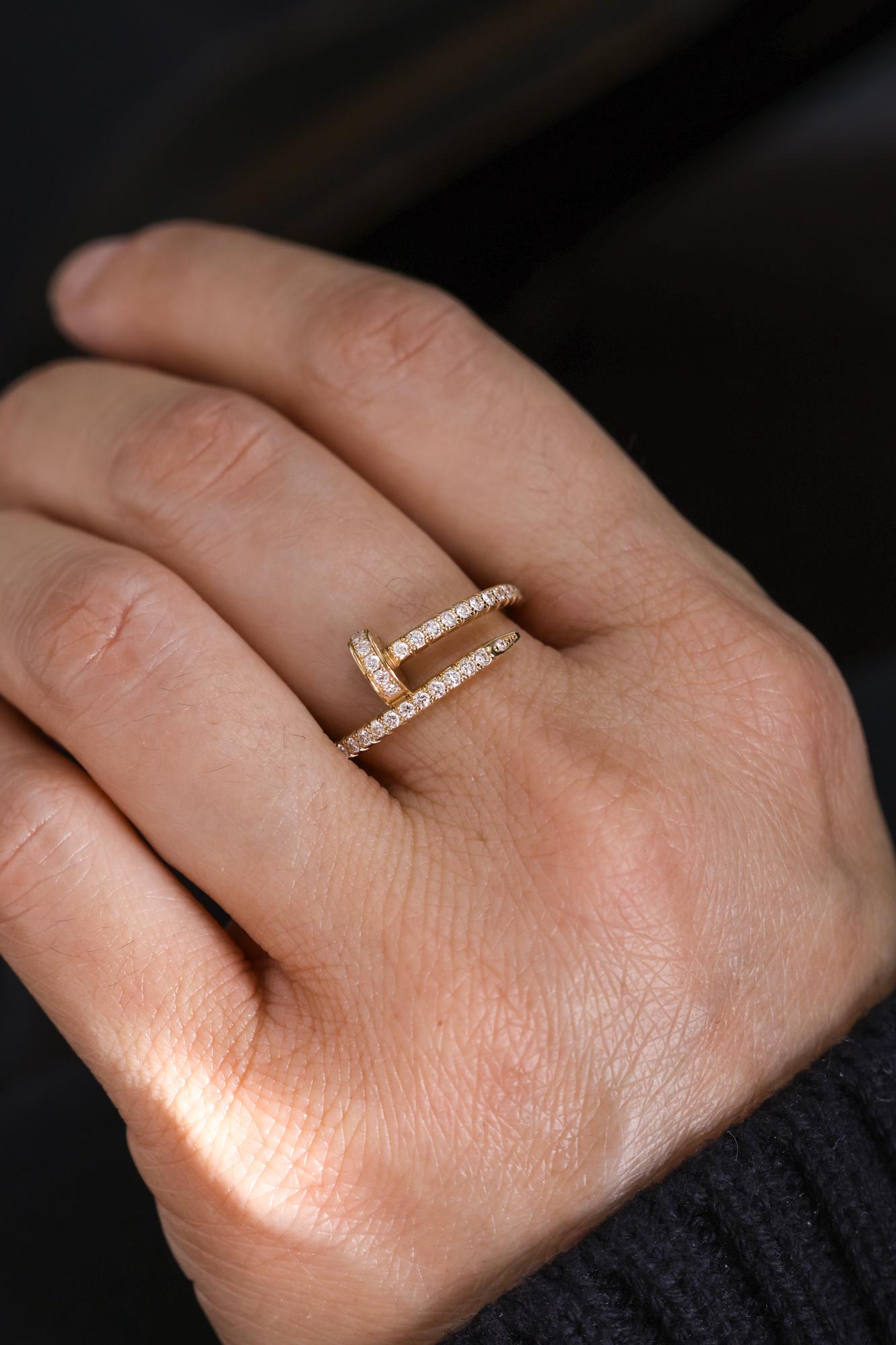 -Anello Cartier in oro giallo misura 51 
