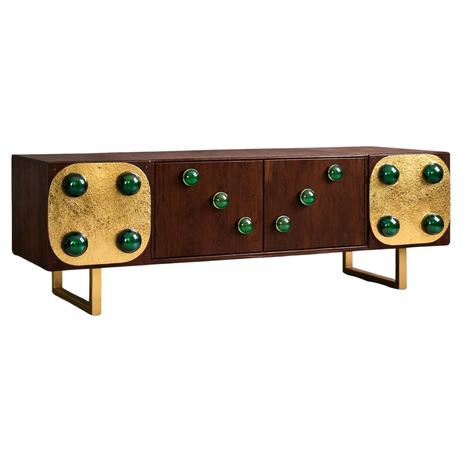 Justfurnituress Edition 01 Limited Sideboard in Dark Walnut and Brass