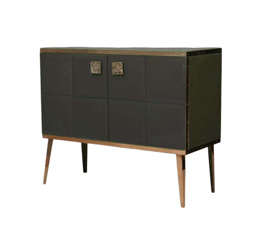 Fatto a mano Justfurnituress Masterpiece Luxury Bar Cabinet Handmade Decorated Glass in vendita