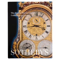 Justice Warren Shepro Collection of Clocks: Sotheby's NY, April 26, 2001, 1st Ed