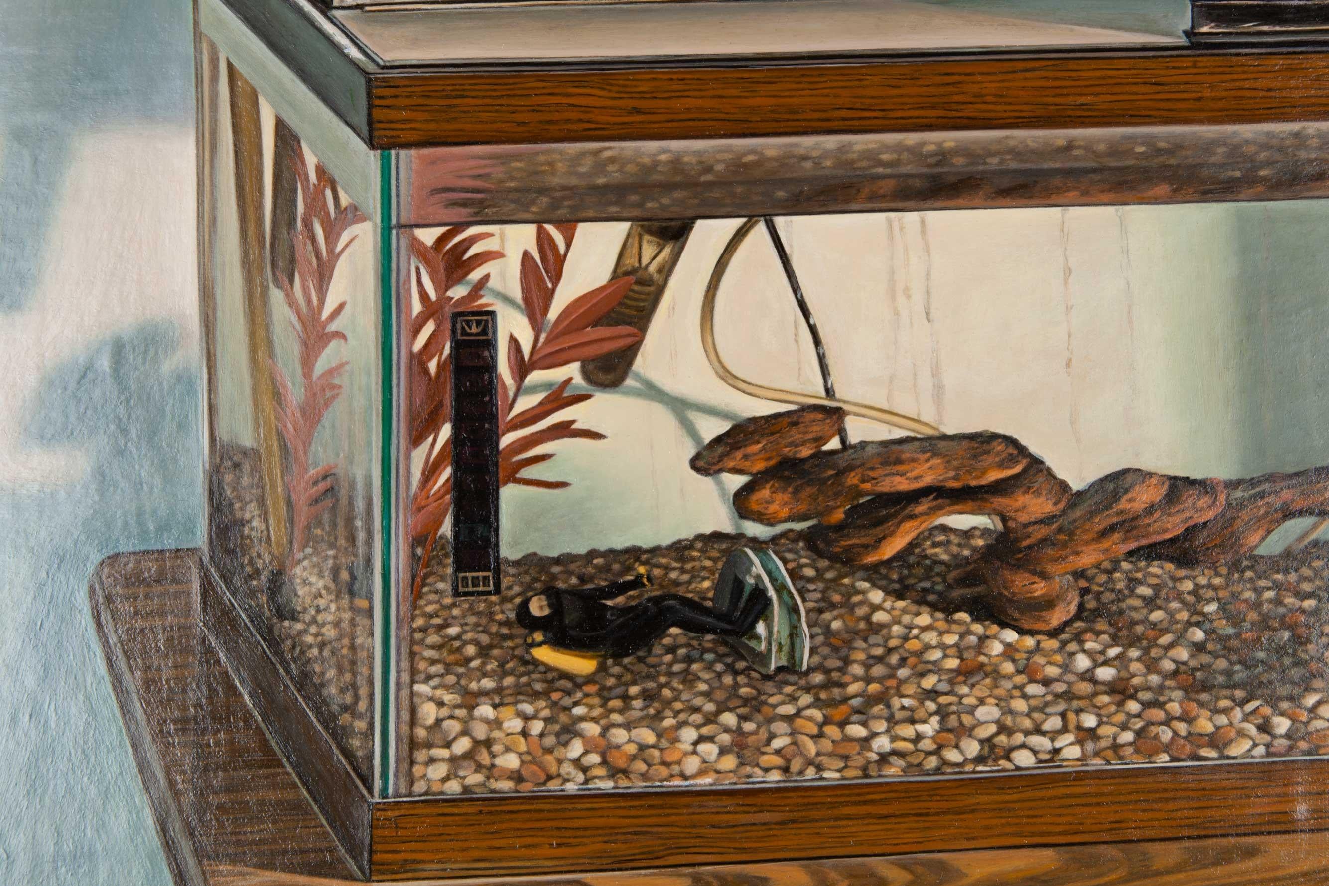 Aquarium Afterlife II - Réalisme Painting par Justin Allen