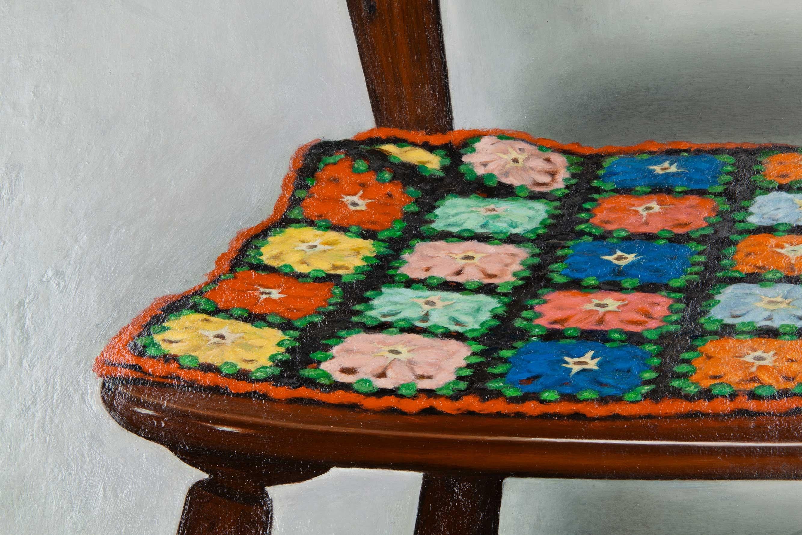 Sedia del nonno, teoria dei colori della prozia - Painting di Justin Allen