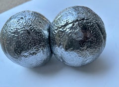 Justin Beal aluminum Cantaloupes abstract sculpture .