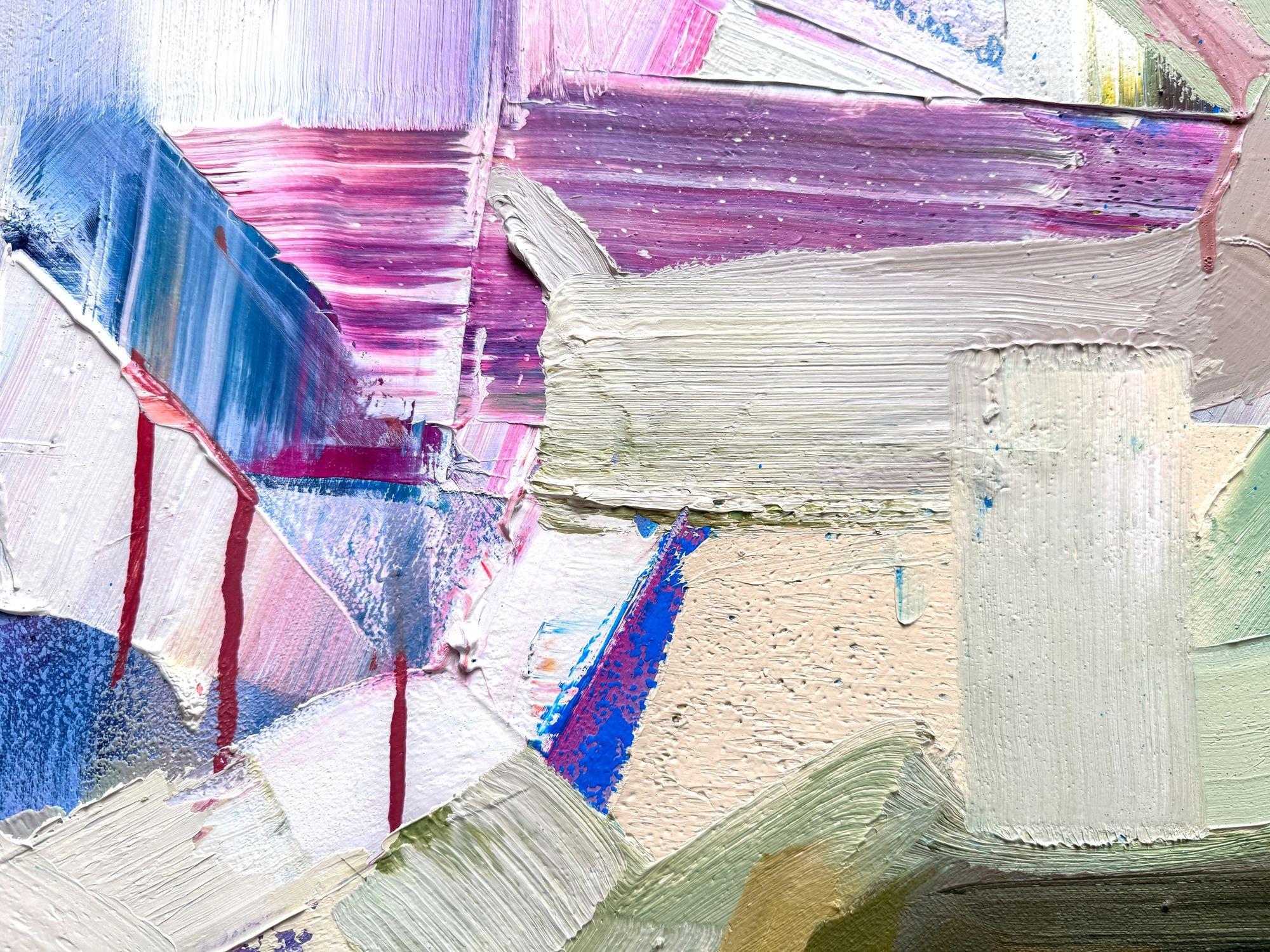 Justin Bower Abstract Oil Painting on Canvas 'Fractal Event' Monumental Scale For Sale 10