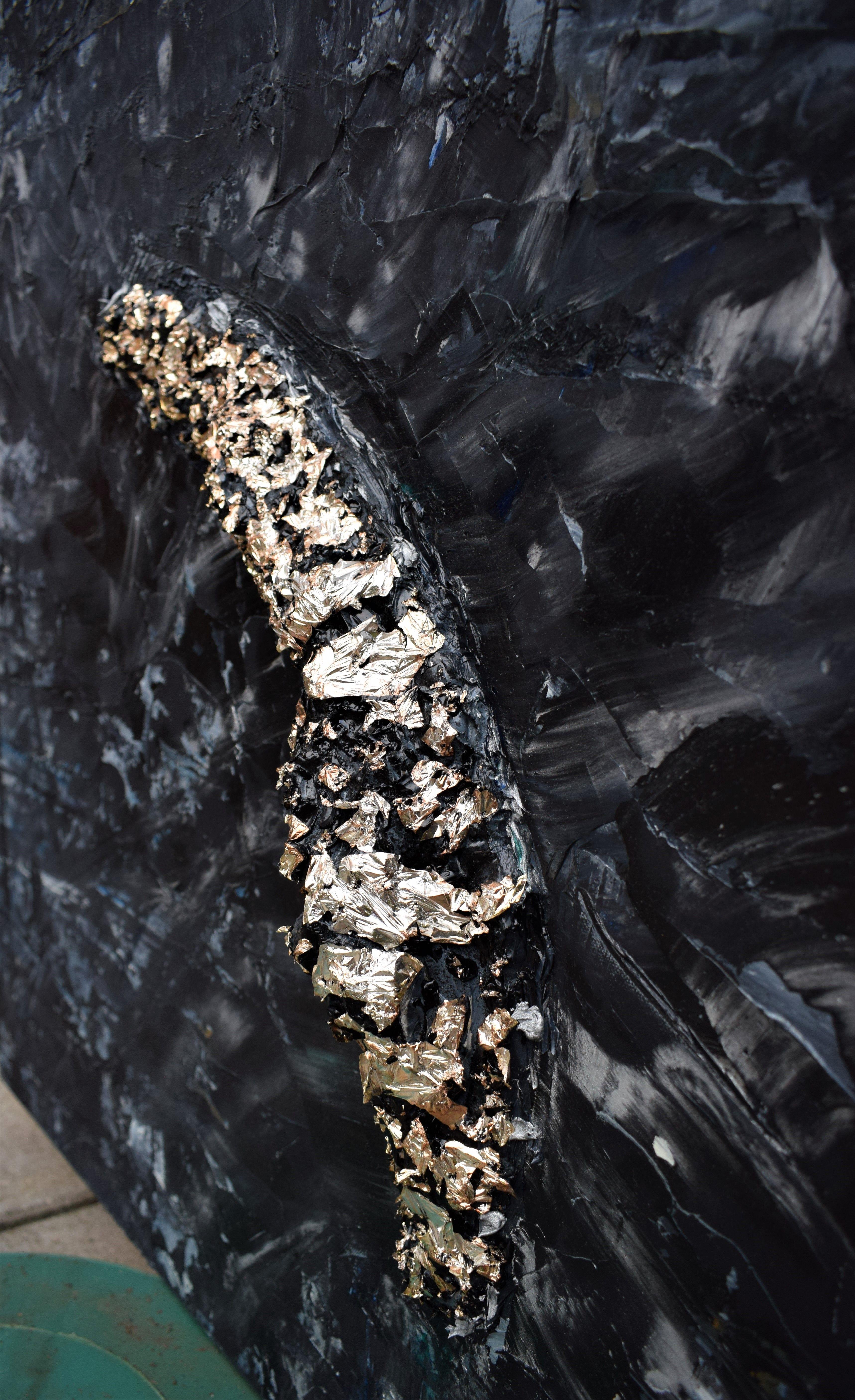 Glimmer, tecnica mista su tela - Mixed Media Art Astratto di Justin Brown