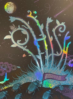 Phish Tour Druck Nashville Tennessee von Justin Helton auf Regenbogenfolie Kunstpapier