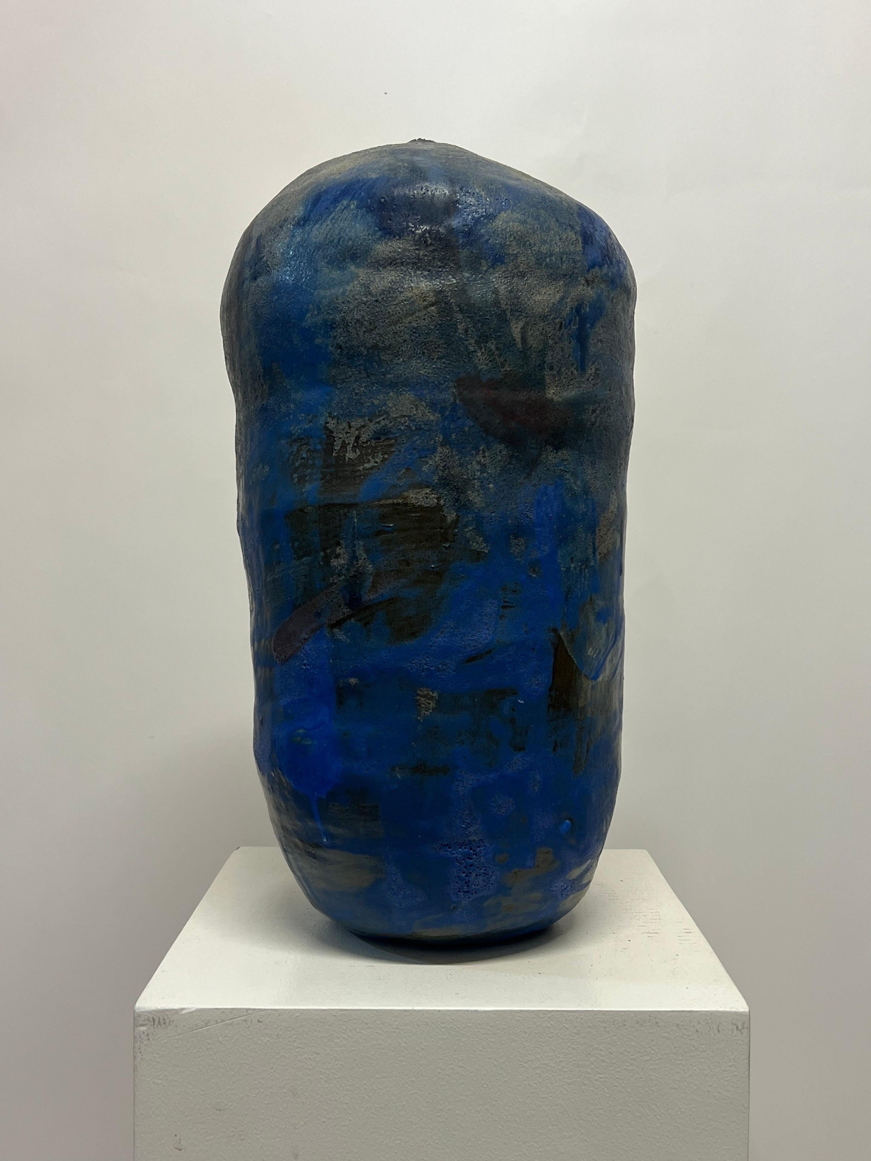 Justin Hoffman Glazed Ceramic Vessel 2021 In Excellent Condition For Sale In Oakland, CA