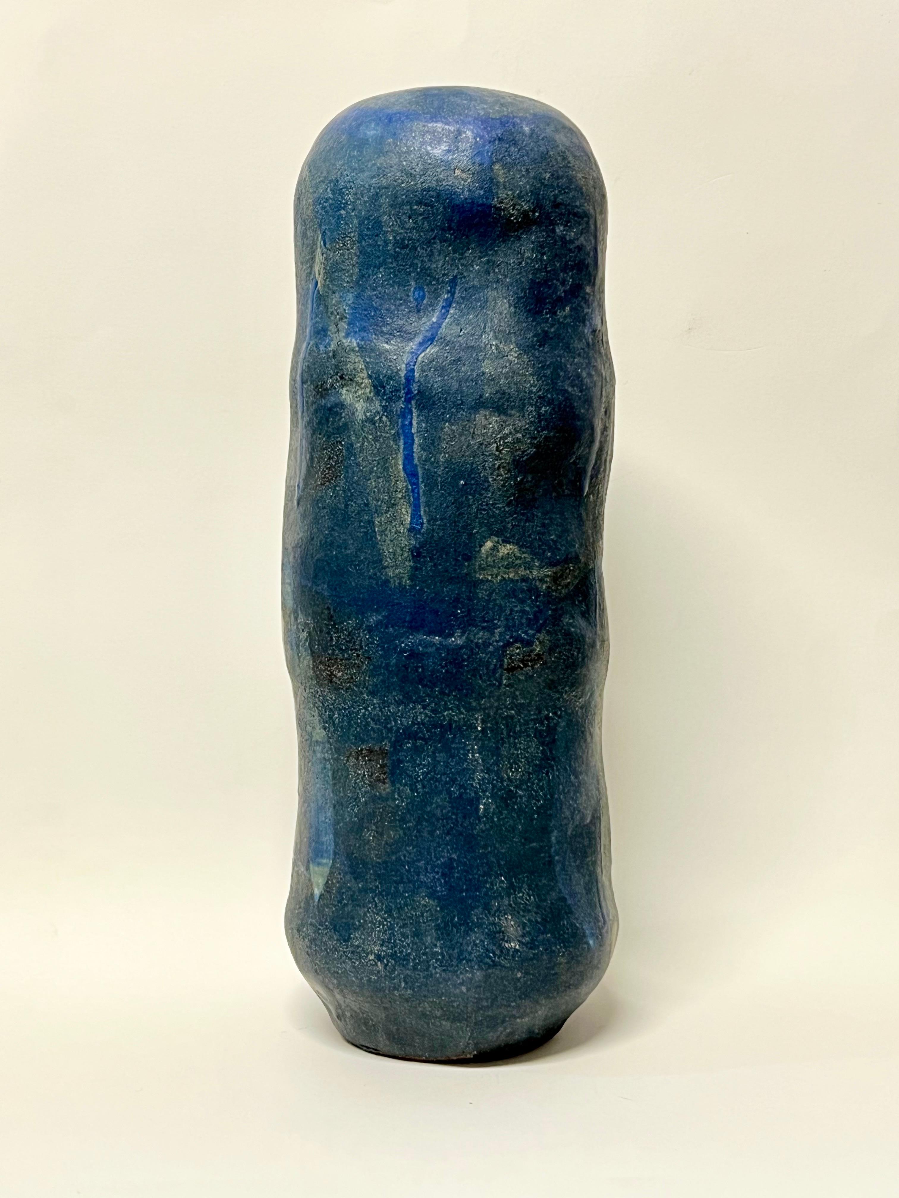 American Justin Hoffman Tall Blue Vessel c2021 For Sale