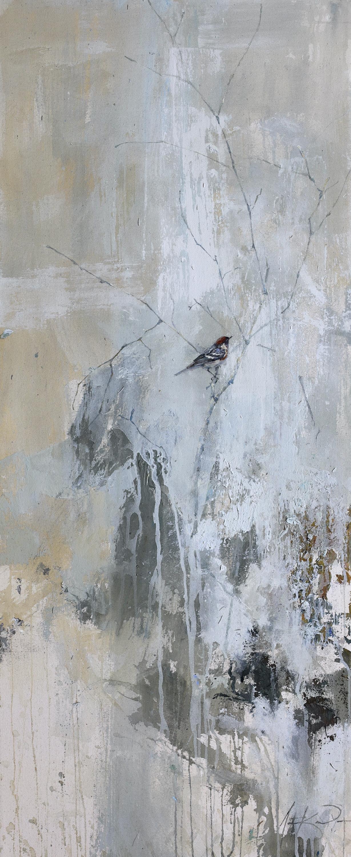 Caught Up Before the Dunes (Bay-breasted Warbler) by Justin Kellner, Abstract