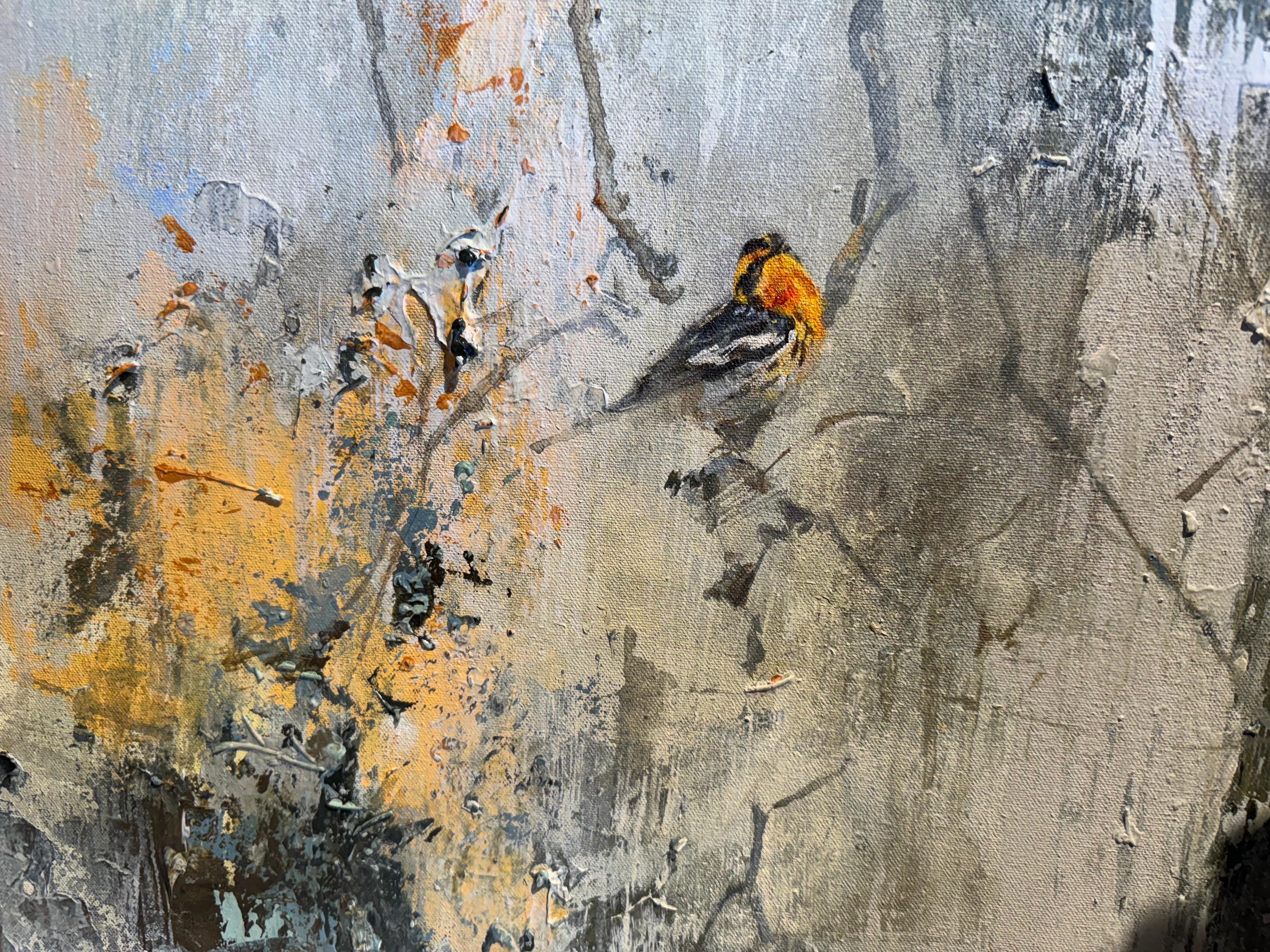 When You're Sure They'll Stay (Blackburnian Warbler) by Justin Kellner, Abstract 3