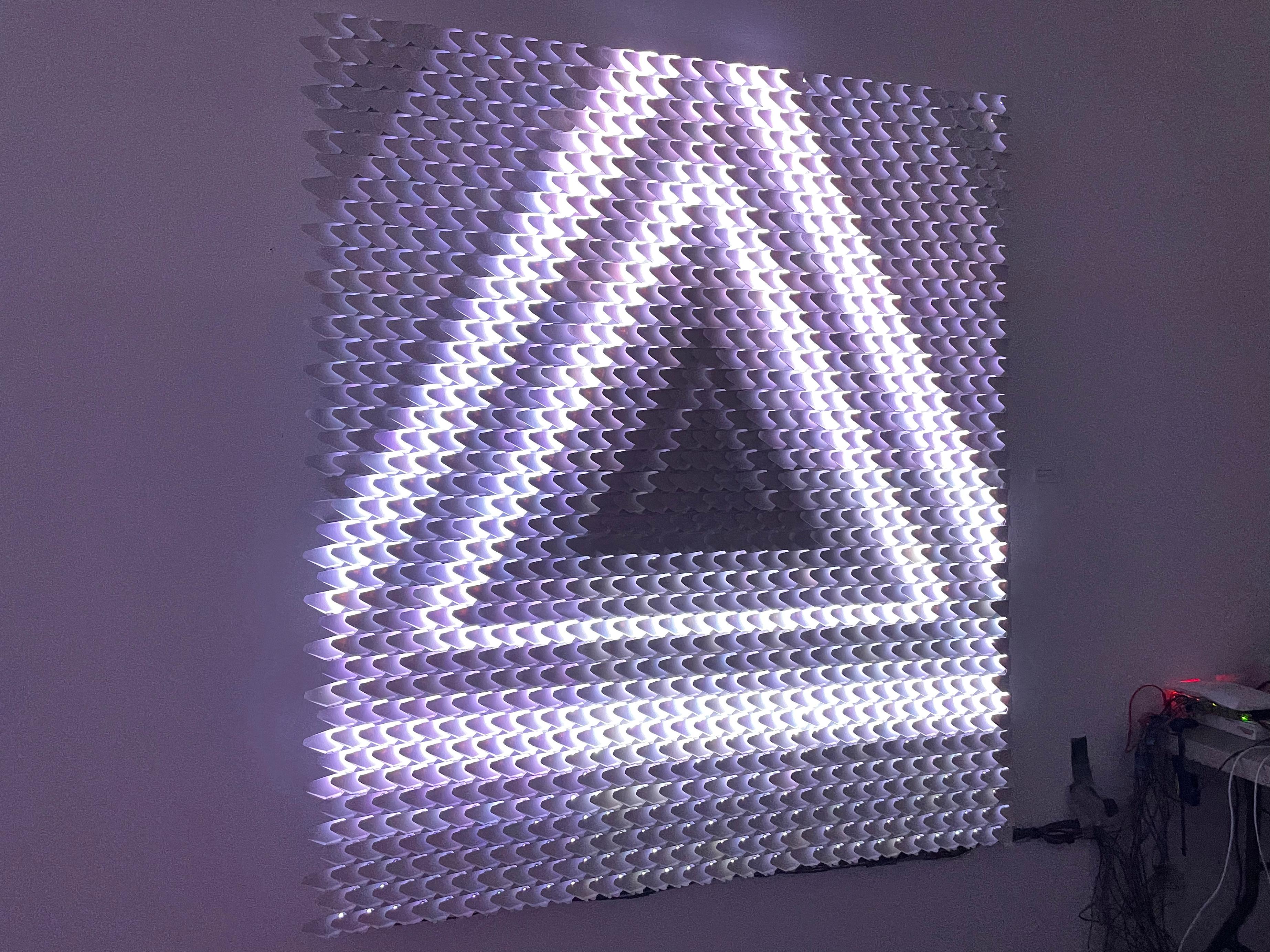« Dragon Scales » - Sculpture lumineuse et vidéo en vente 9