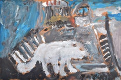 Justin McCarthy, Gemälde „Weißer Fang“, einzigartig