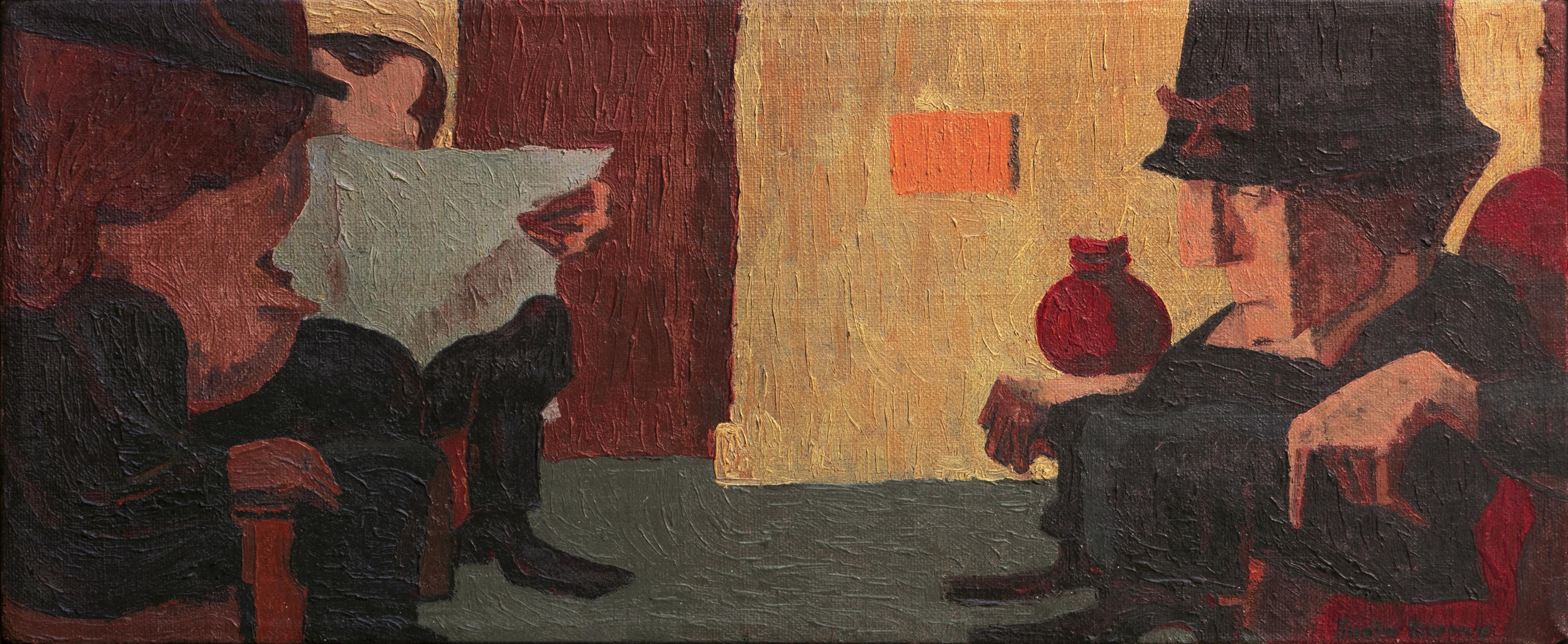 Justin Murray Interior Painting - 'The Doctor's Office', WPA, San Francisco, Chouinard, SFMA, Oakland Museum, SFAA