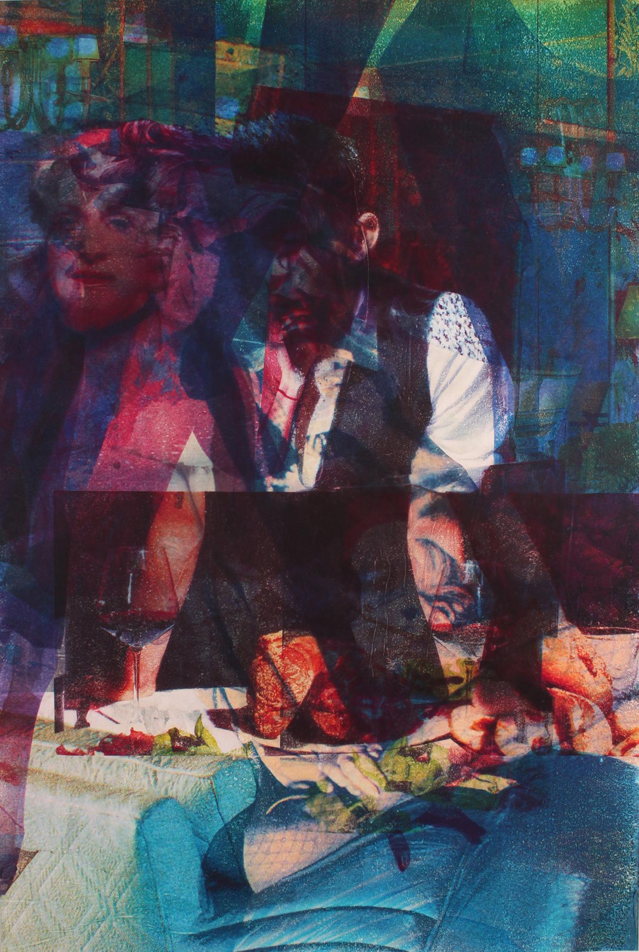 Justin Pollmann Abstract Print - "Merging Egality" 2023