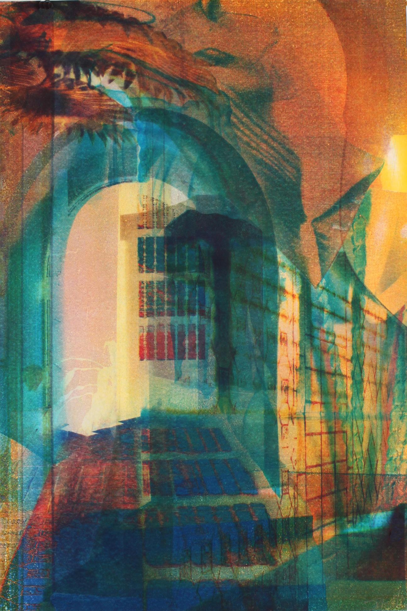 Justin Pollmann Abstract Print - "Palm Lines" 2024