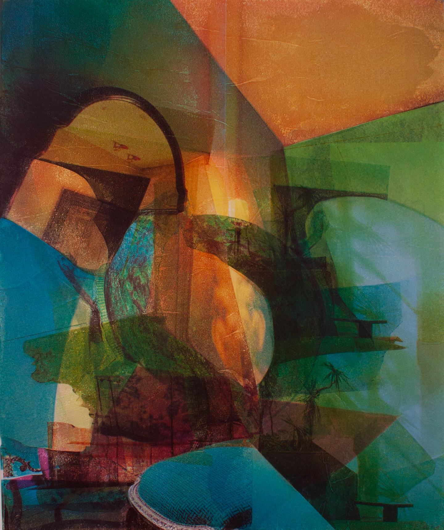 Justin Pollmann Figurative Print - "Talented Rooms: Foyer" 2021