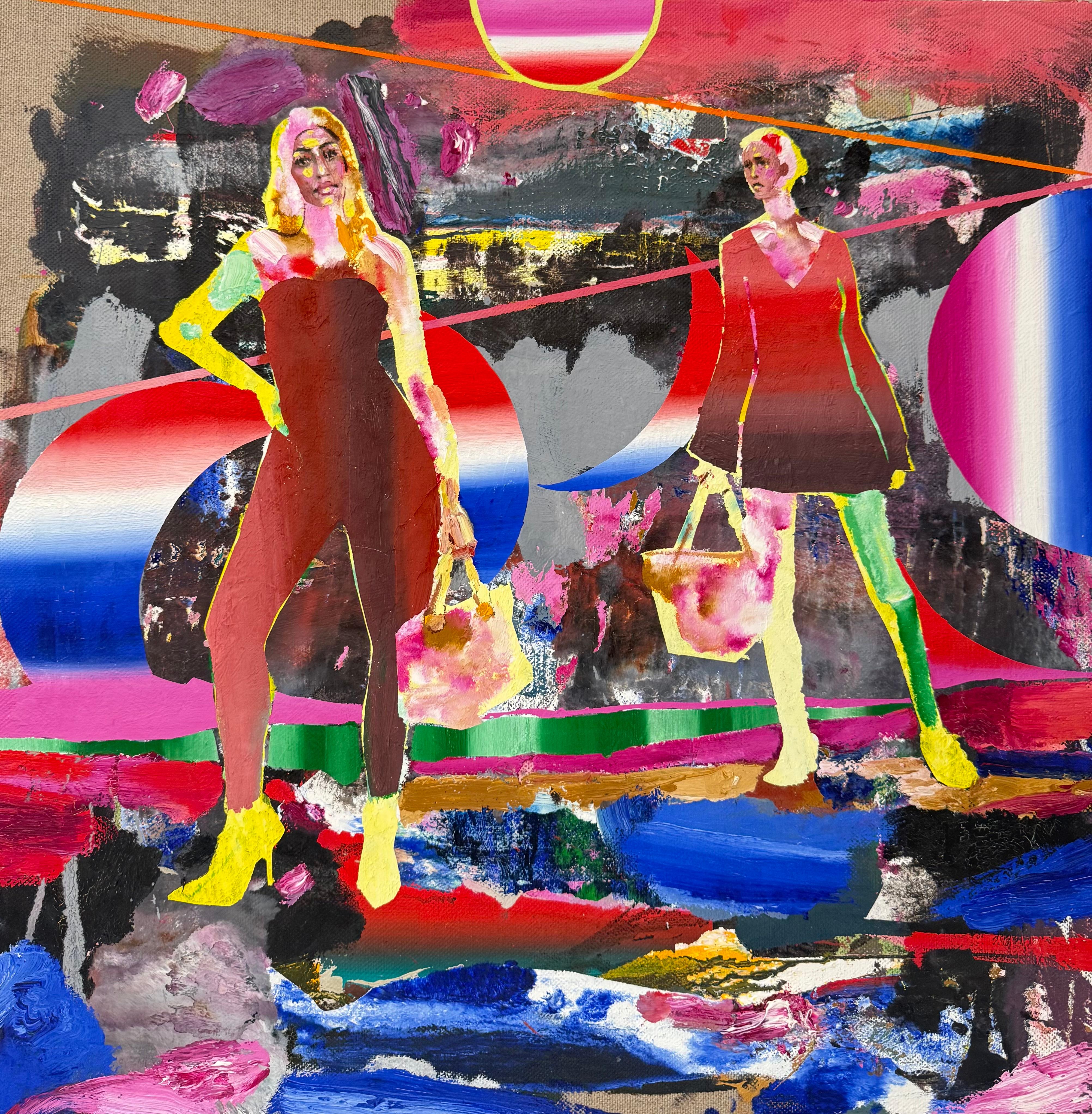 Disintegrate My Blue Skies - Painting by Justin Price