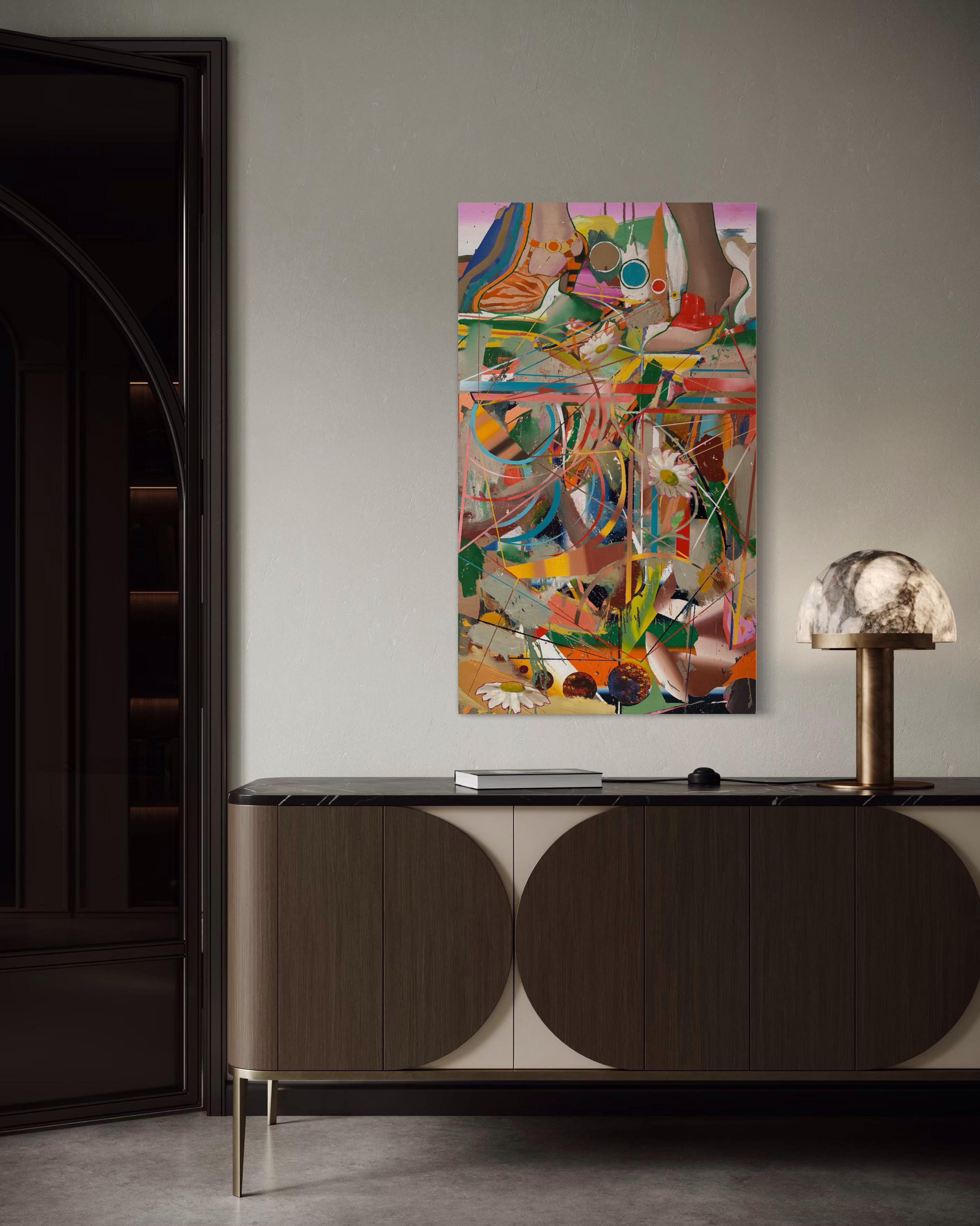 The Best of All Possible Worlds - Abstract Painting by Justin Price