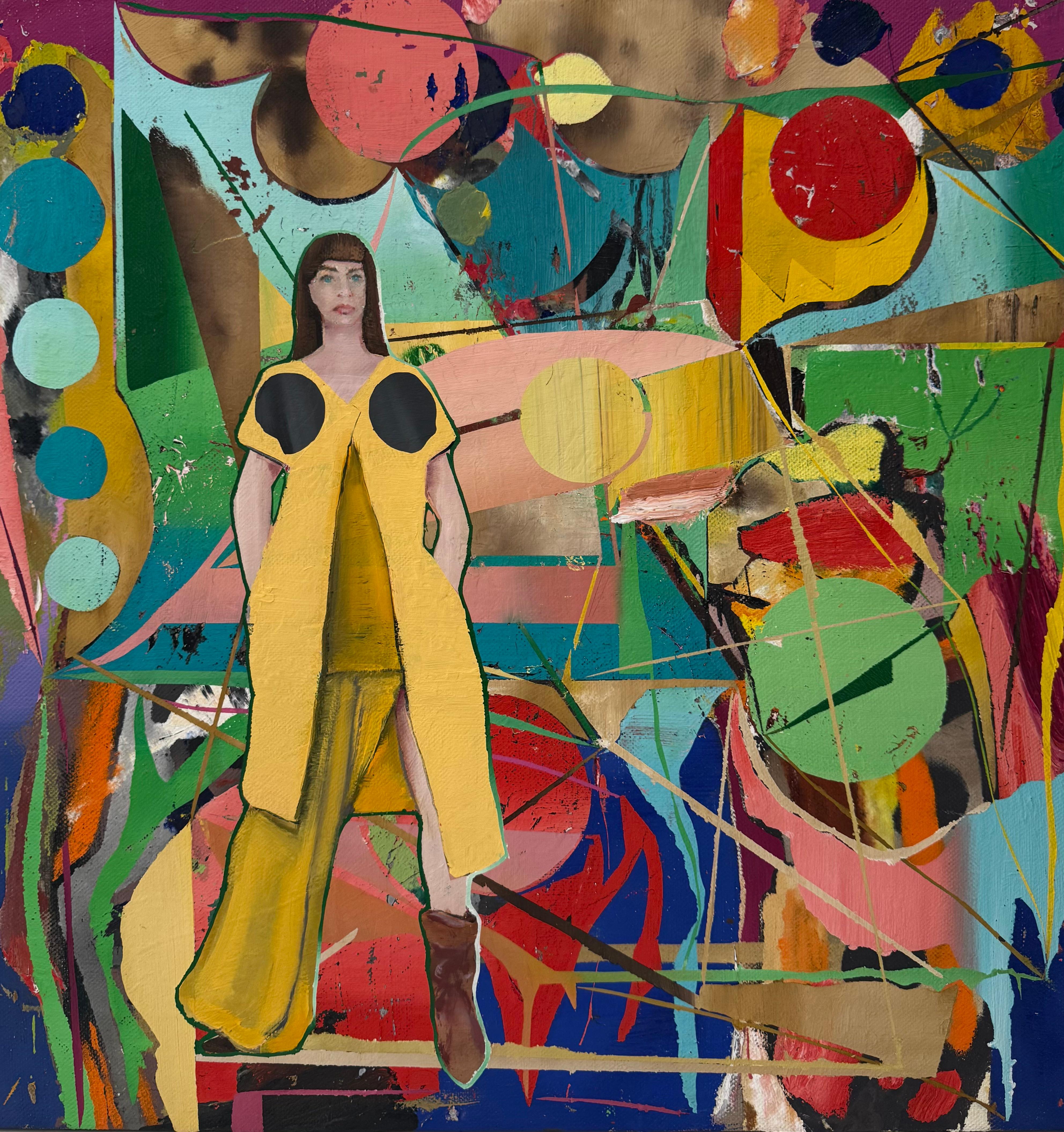 Wearing Rick Owens in West Hollywood - Painting by Justin Price