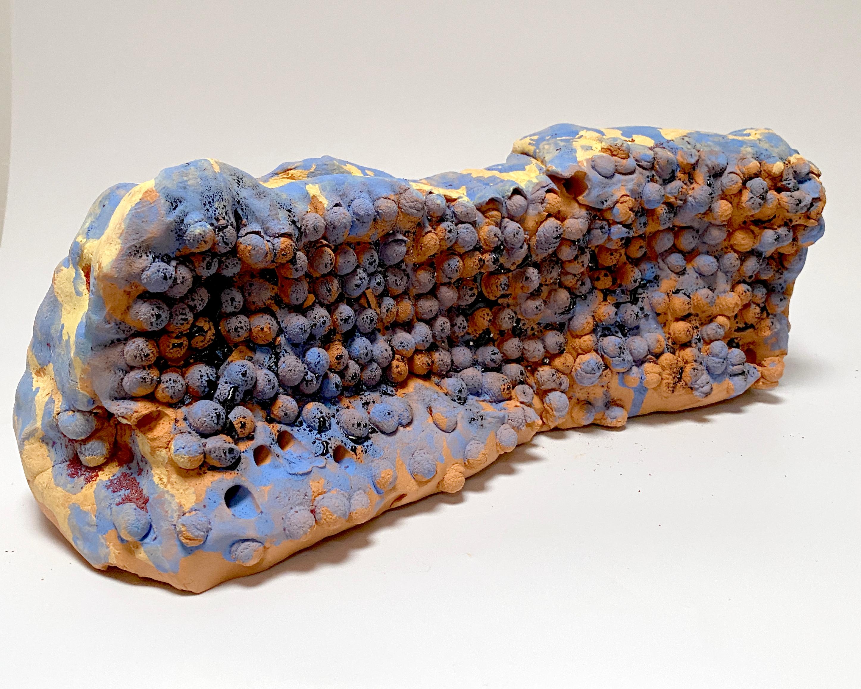  Justin Siegel, Untitled, Ceramic Sculpture, 2021 - Brown Abstract Sculpture by Justin Siegel 