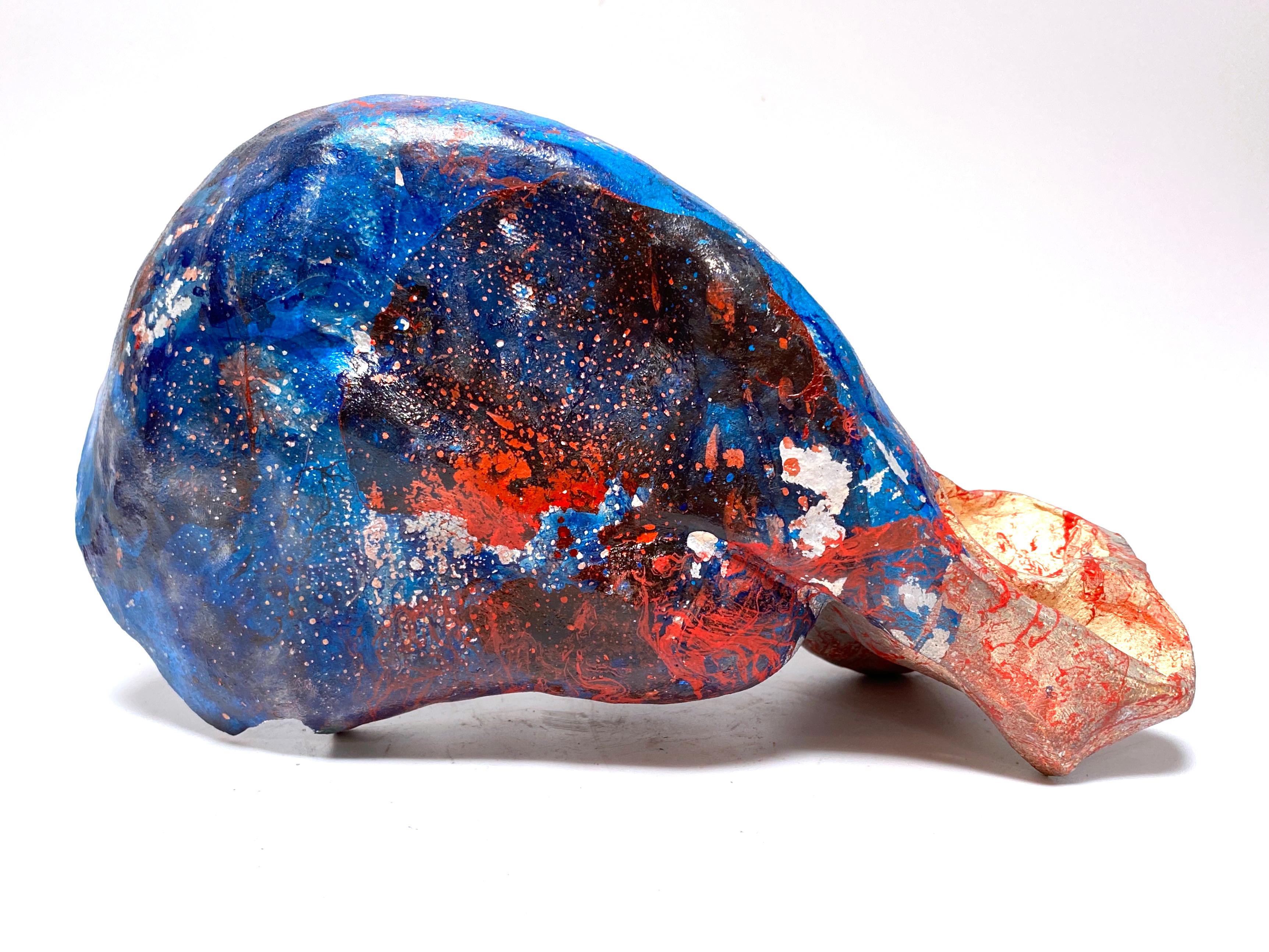 Justin Siegel, Sans titre (argent, rouge et bleu), Céramique, 2021 en vente 1